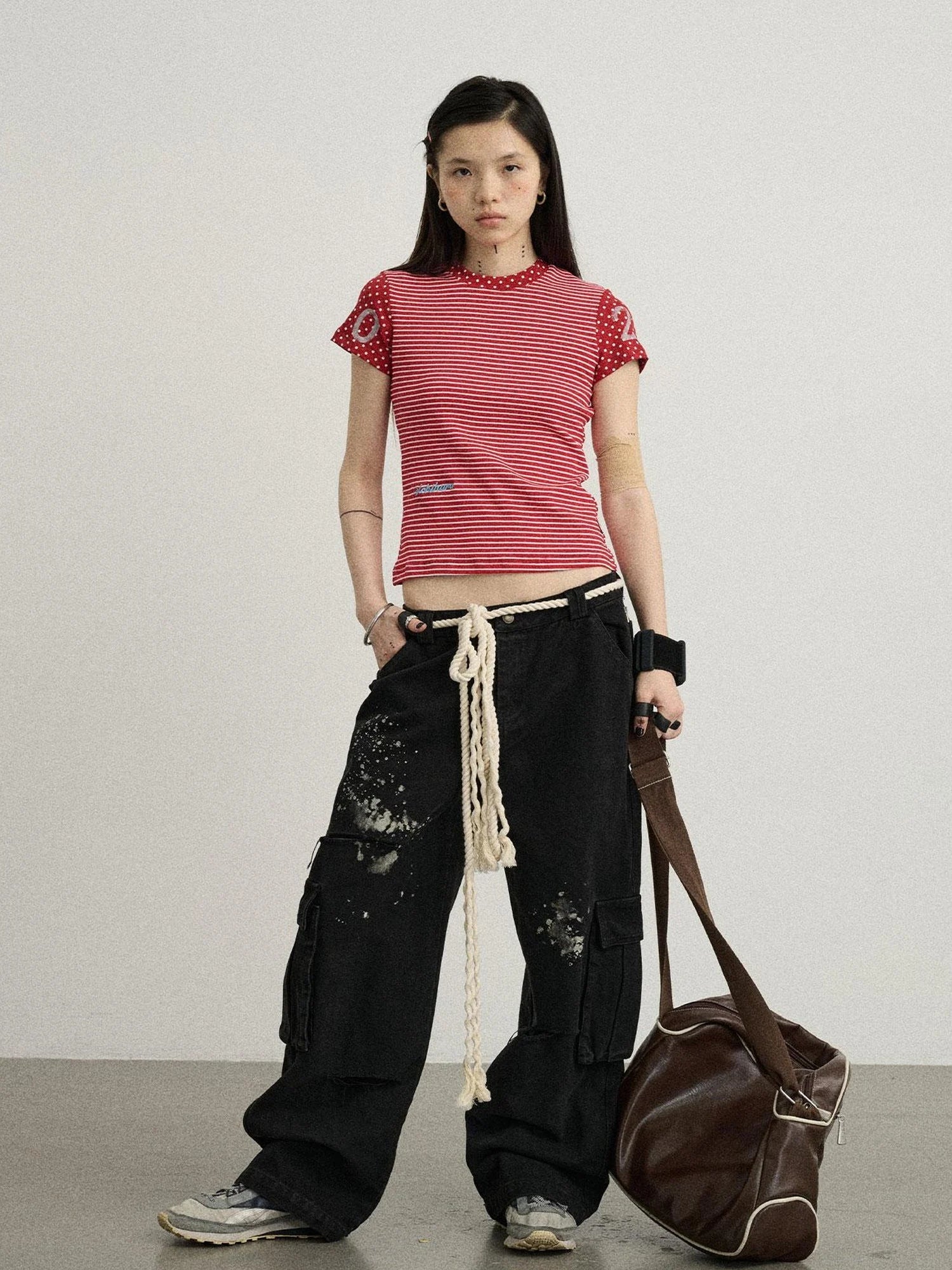 Faded Ink Canvas Cargo Pants