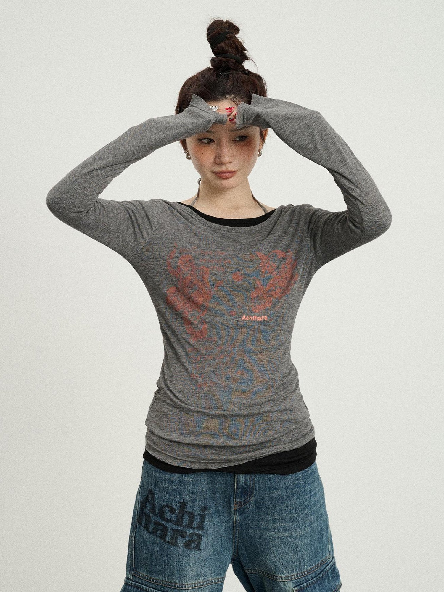 Achihara Fish Princess Long Sleeve T-shirt