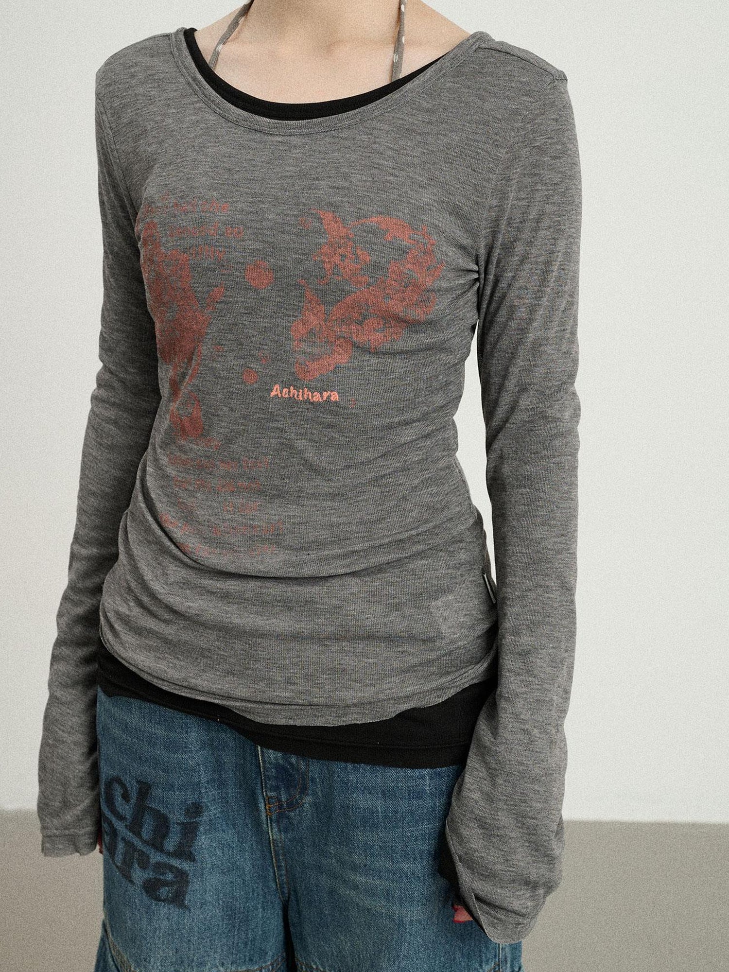 Achihara Fish Princess Long Sleeve T-shirt