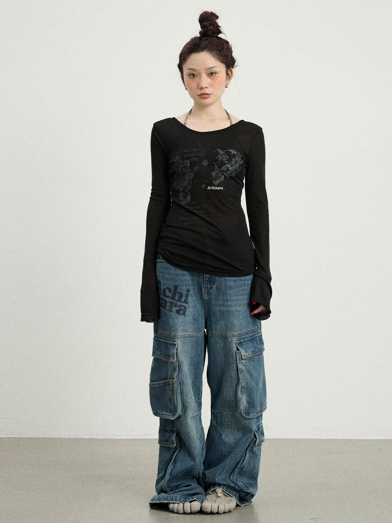 Achihara Fish Princess Long Sleeve T-shirt