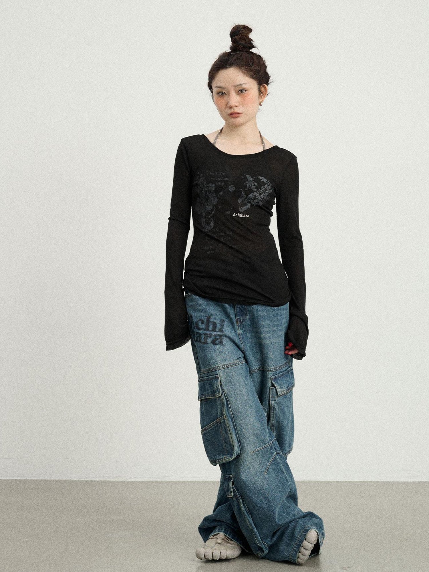 Achihara Fish Princess Long Sleeve T-shirt