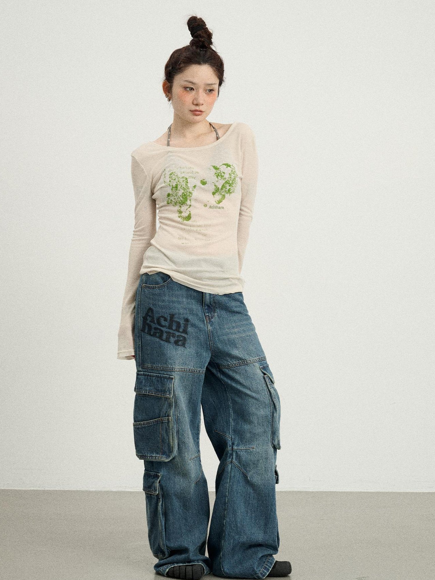 Achihara Fish Princess Long Sleeve T-shirt