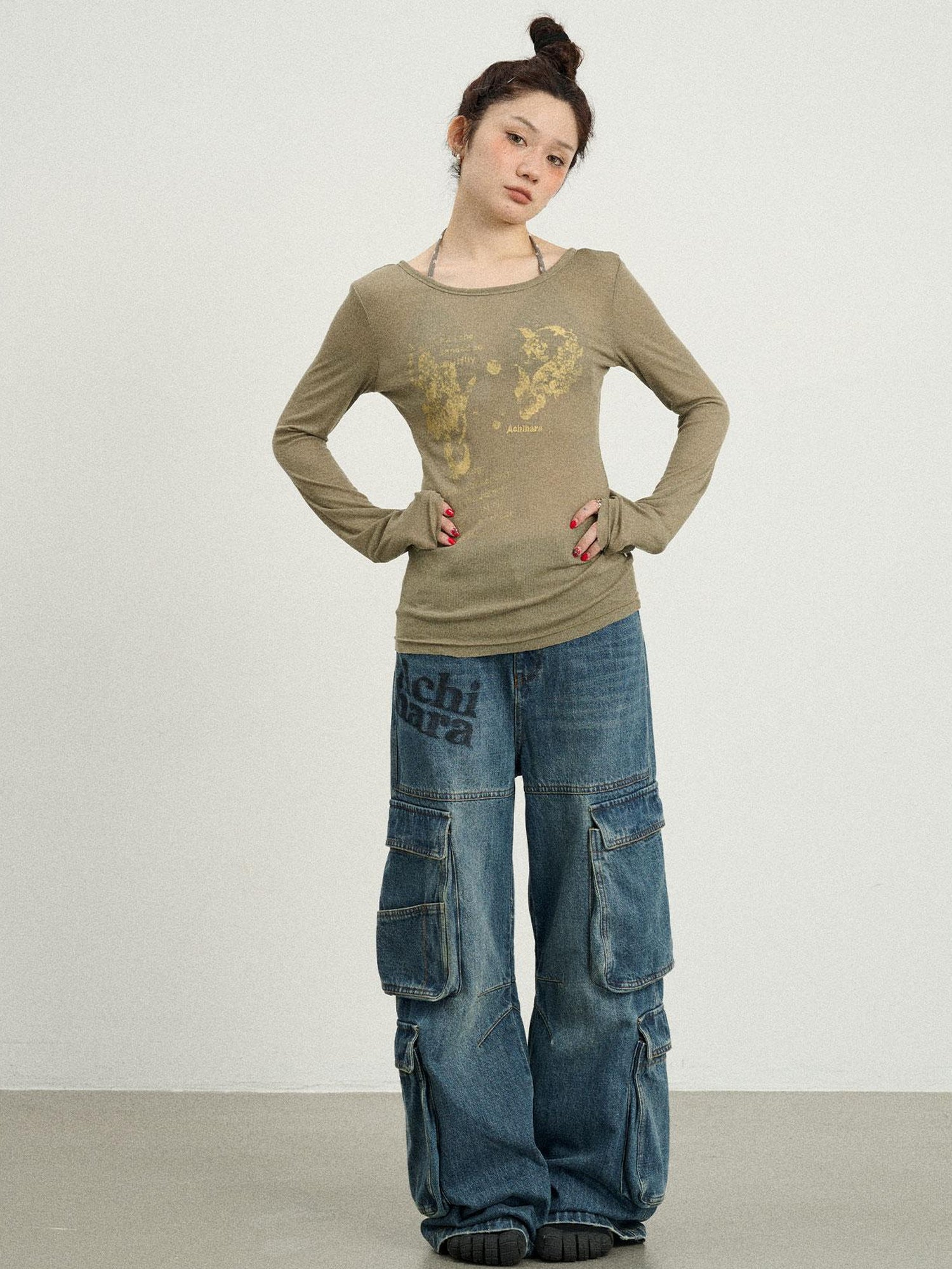Achihara Fish Princess Long Sleeve T-shirt