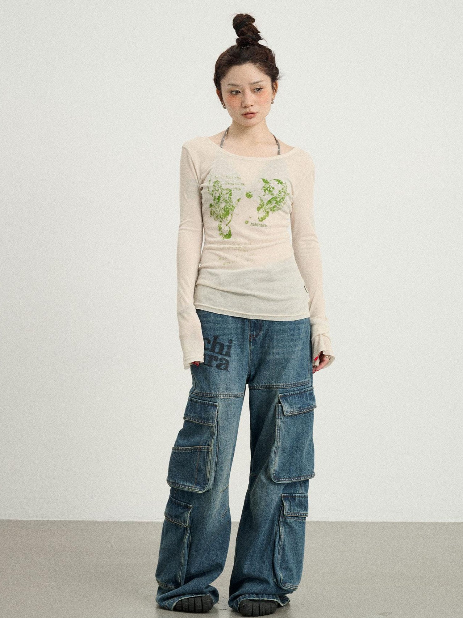 Achihara Fish Princess Long Sleeve T-shirt