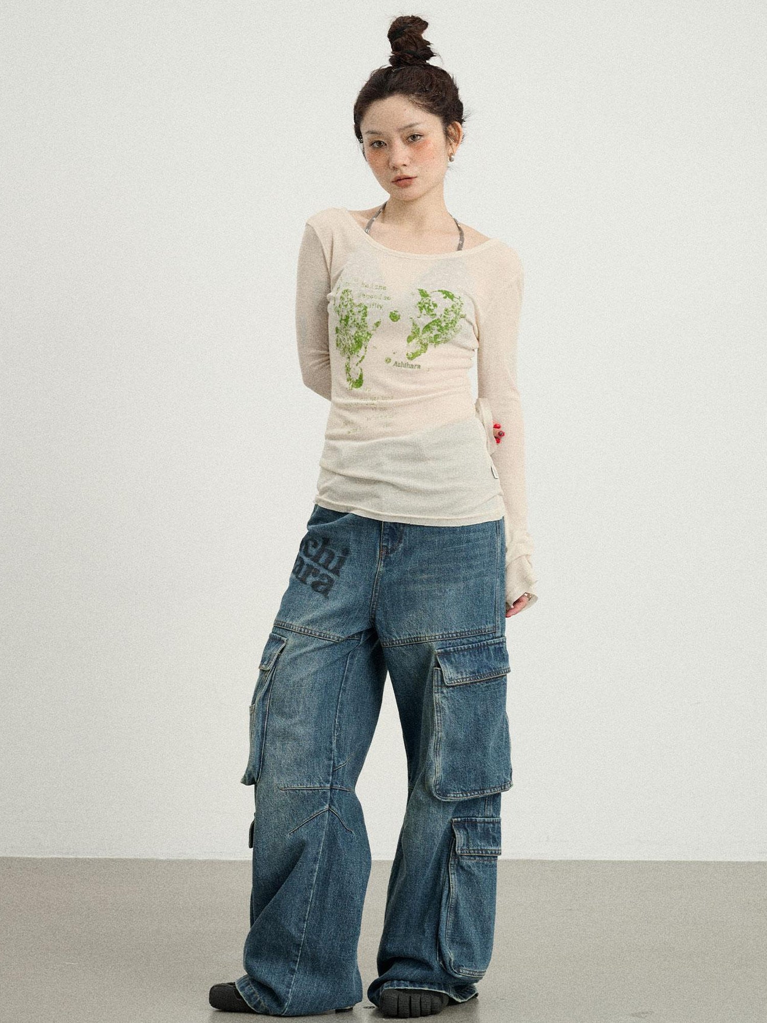Achihara Fish Princess Long Sleeve T-shirt