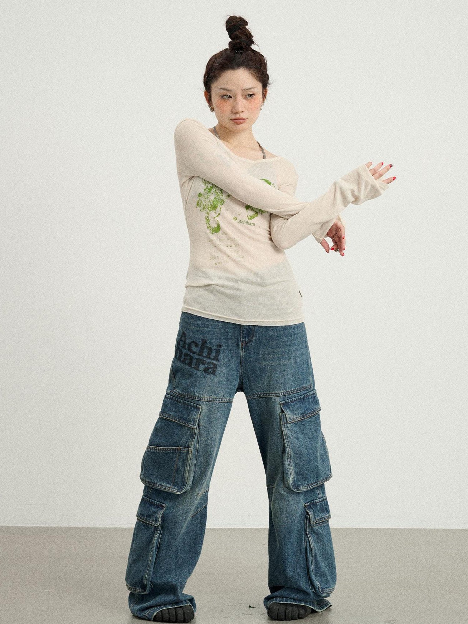 Achihara Fish Princess Long Sleeve T-shirt