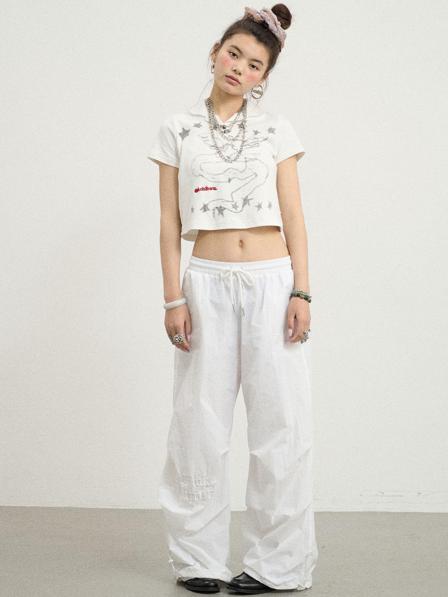 Achihara Freedom Growth Wide Leg Cargo Pants