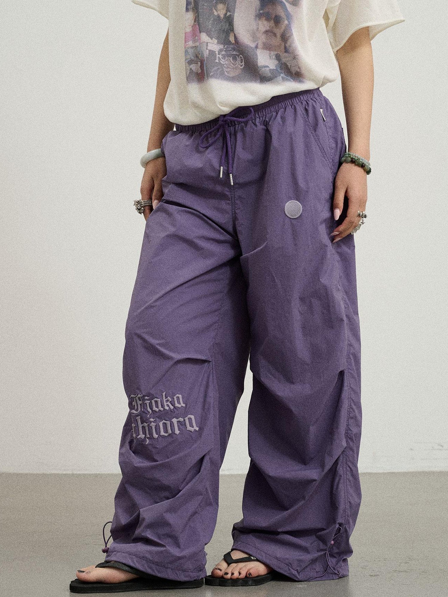 Achihara Freedom Growth Wide Leg Cargo Pants
