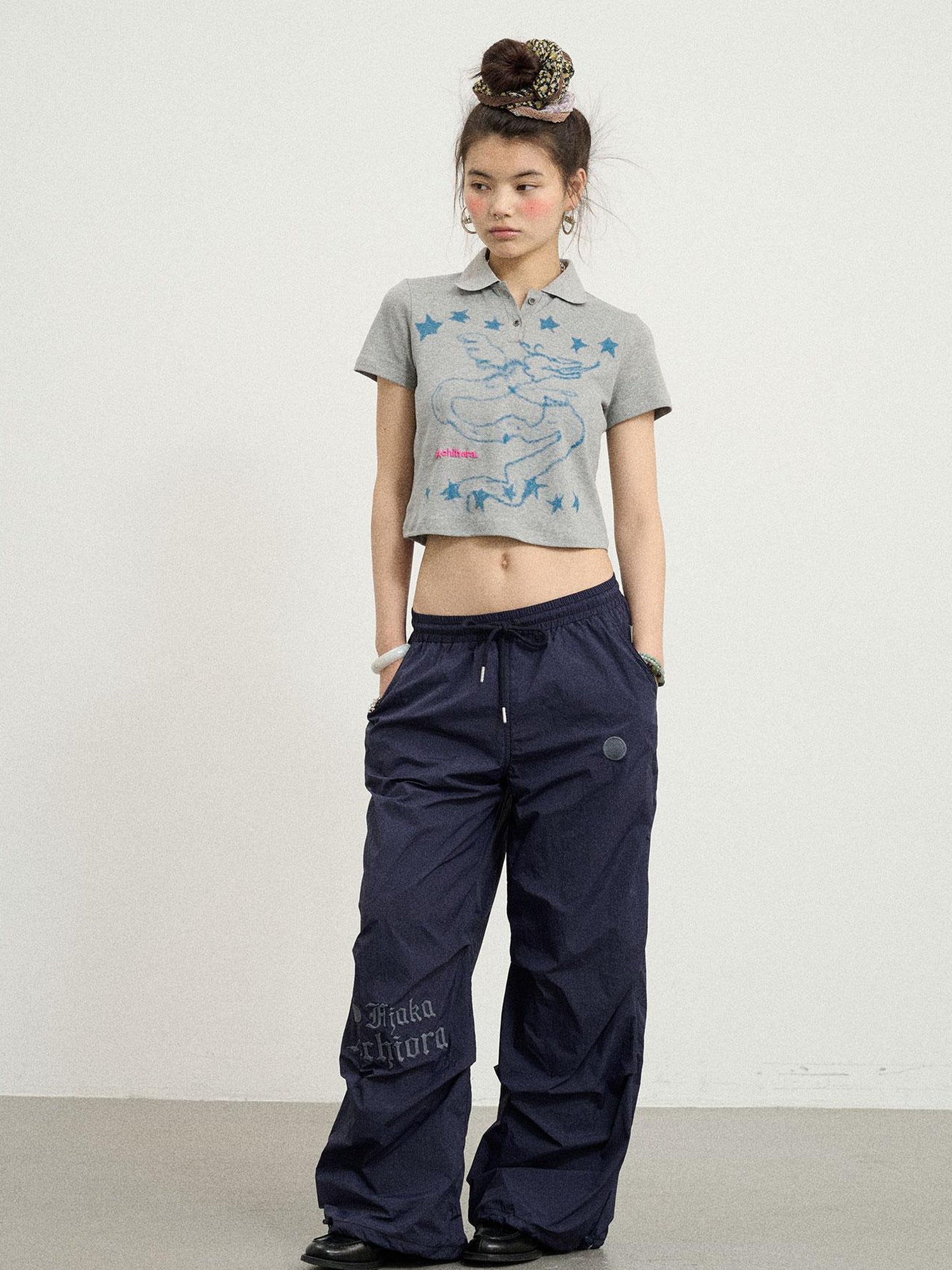 Achihara Freedom Growth Wide Leg Cargo Pants