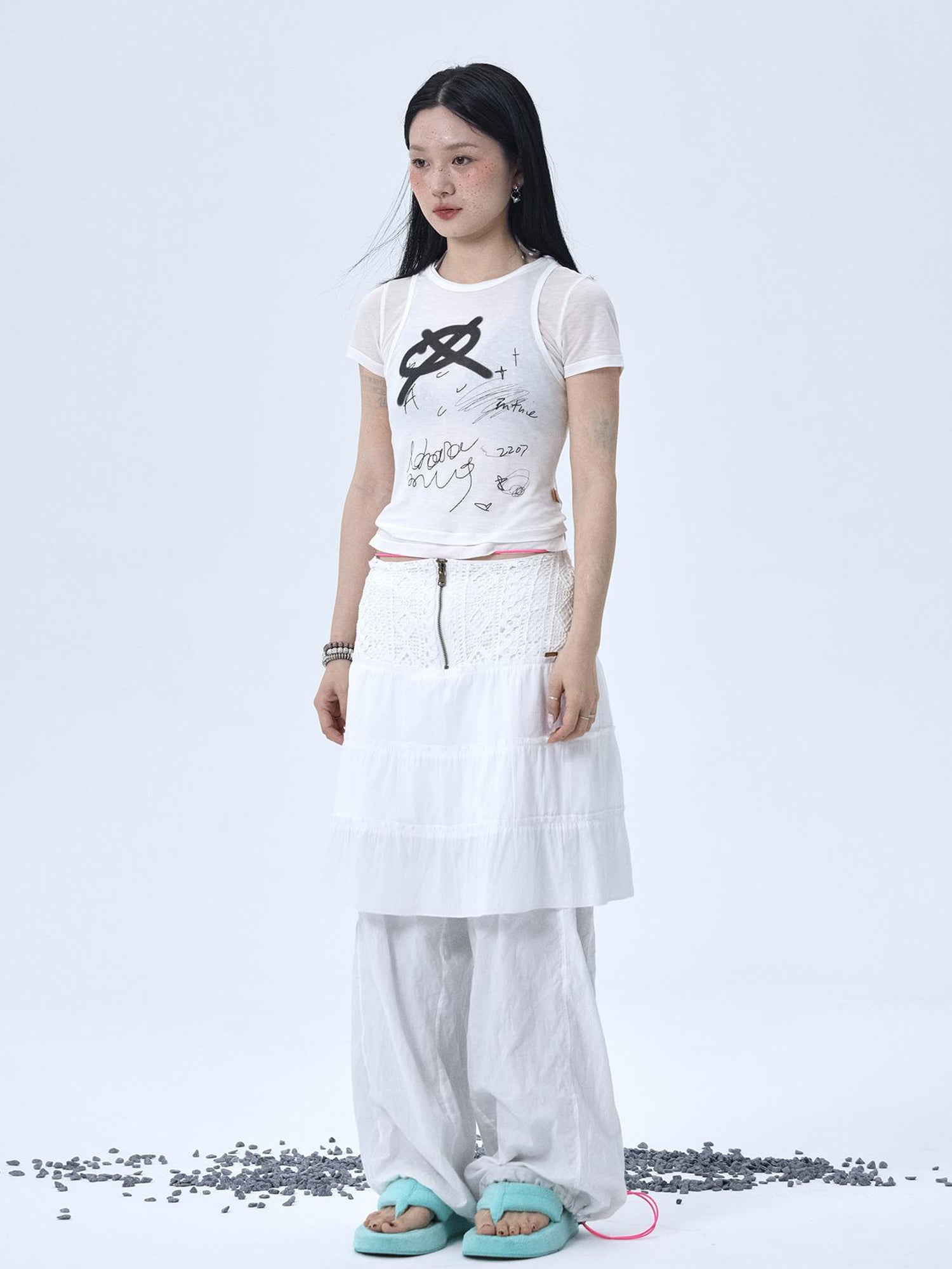 Achihara Glass Jellyfish Summer Graphic Tee