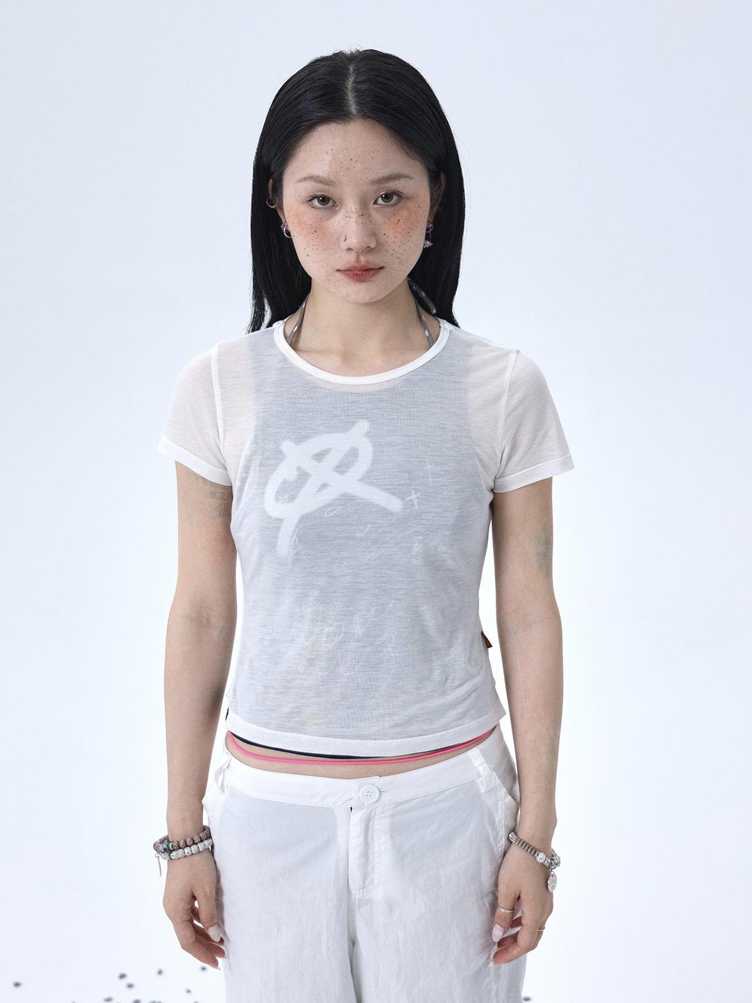 Achihara Glass Jellyfish Summer Graphic Tee
