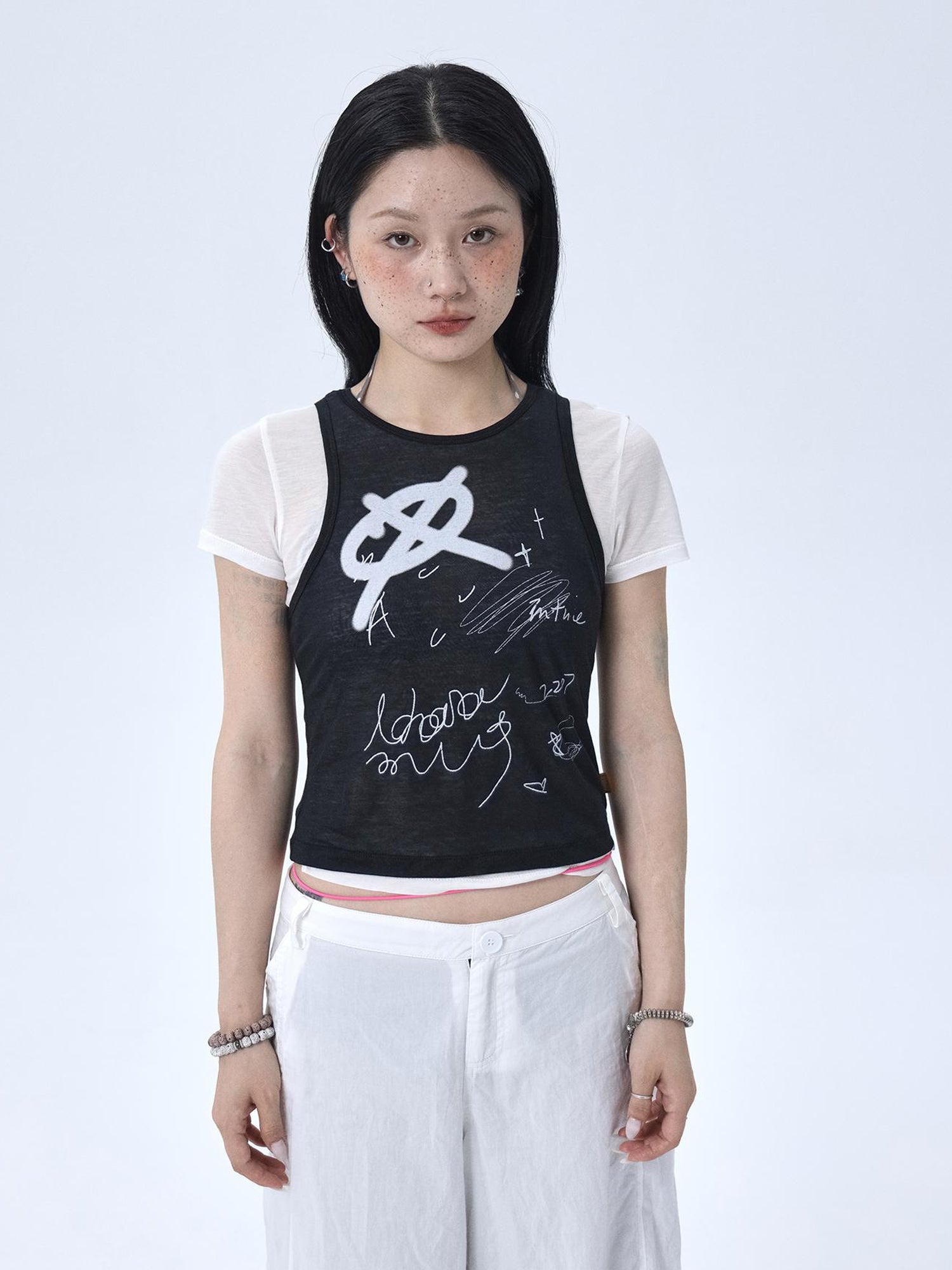 Achihara Glass Jellyfish Summer Graphic Tee