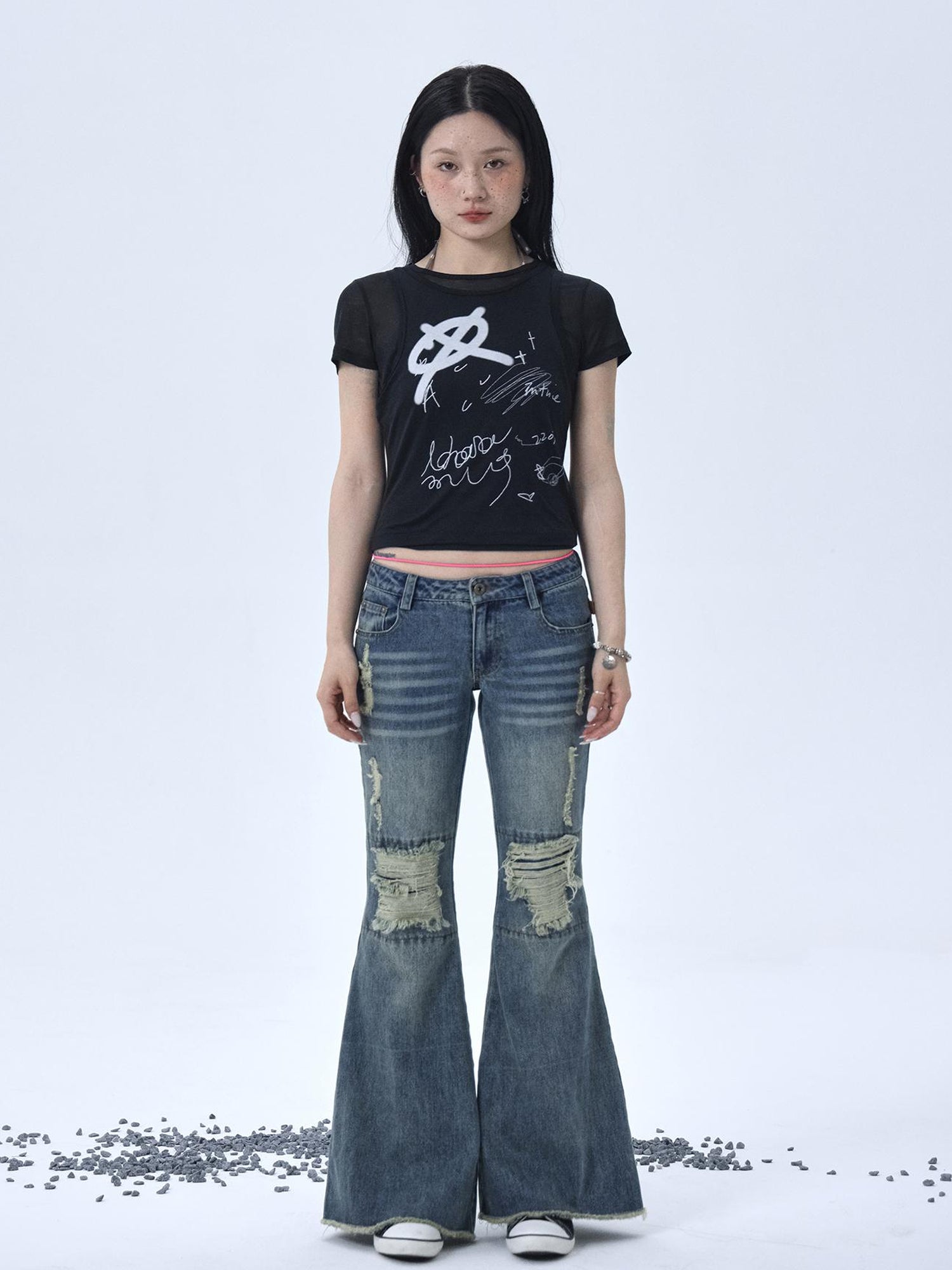 Achihara Glass Jellyfish Summer Graphic Tee