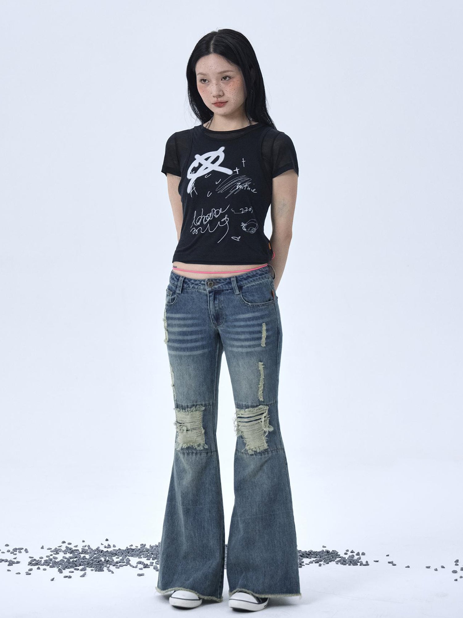 Achihara Glass Jellyfish Summer Graphic Tee