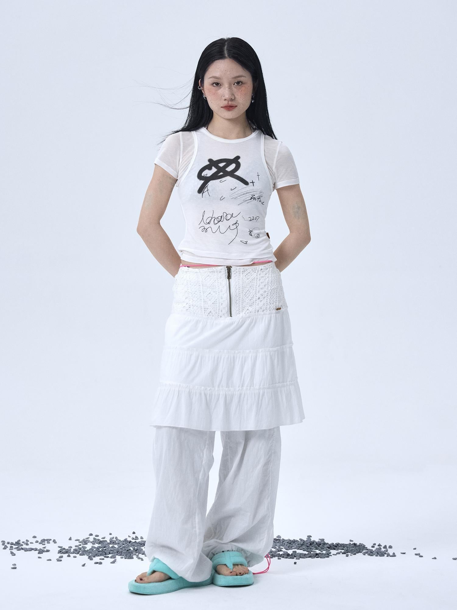 Achihara Glass Jellyfish Summer Graphic Tee