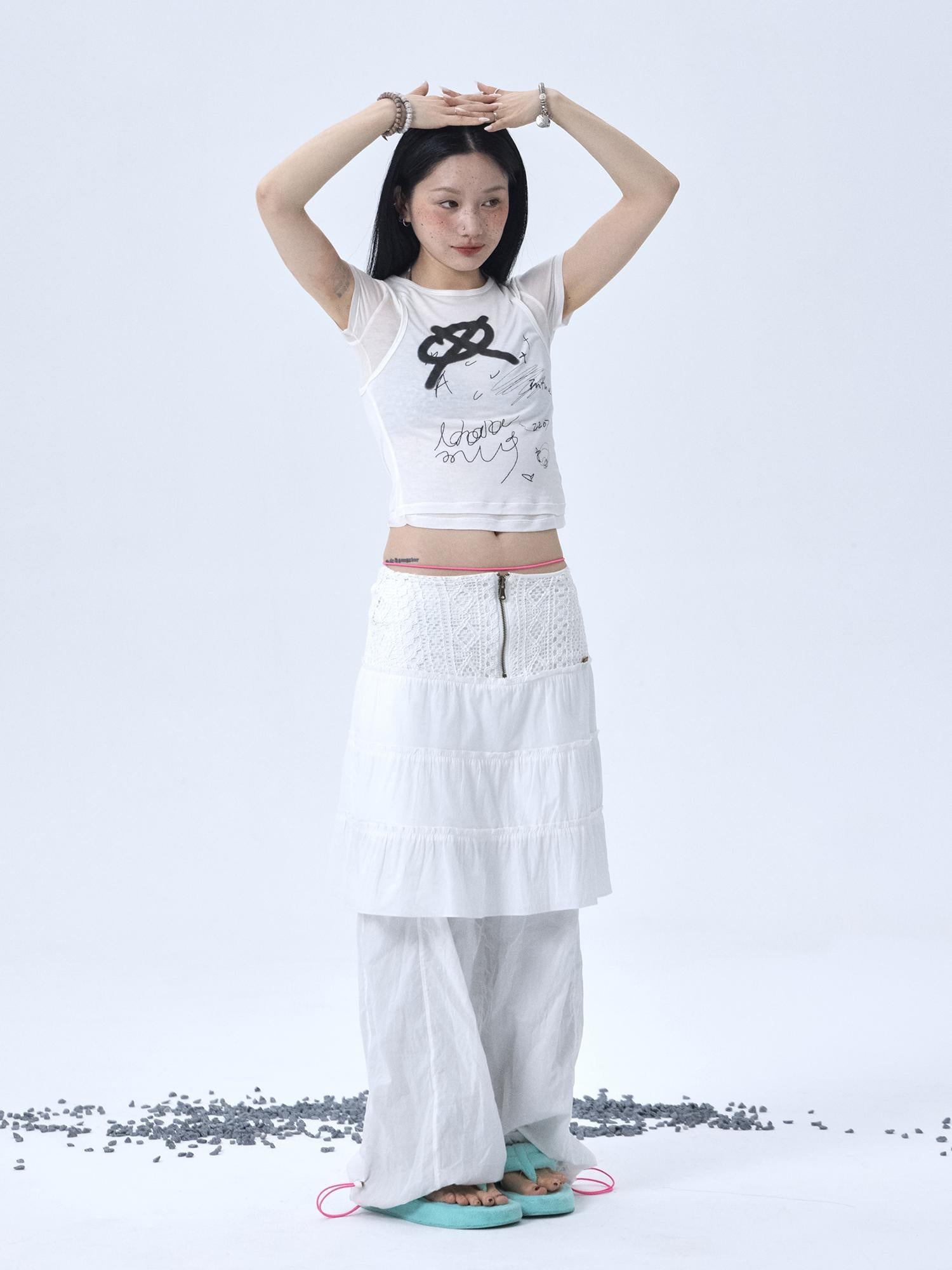 Achihara Glass Jellyfish Summer Graphic Tee
