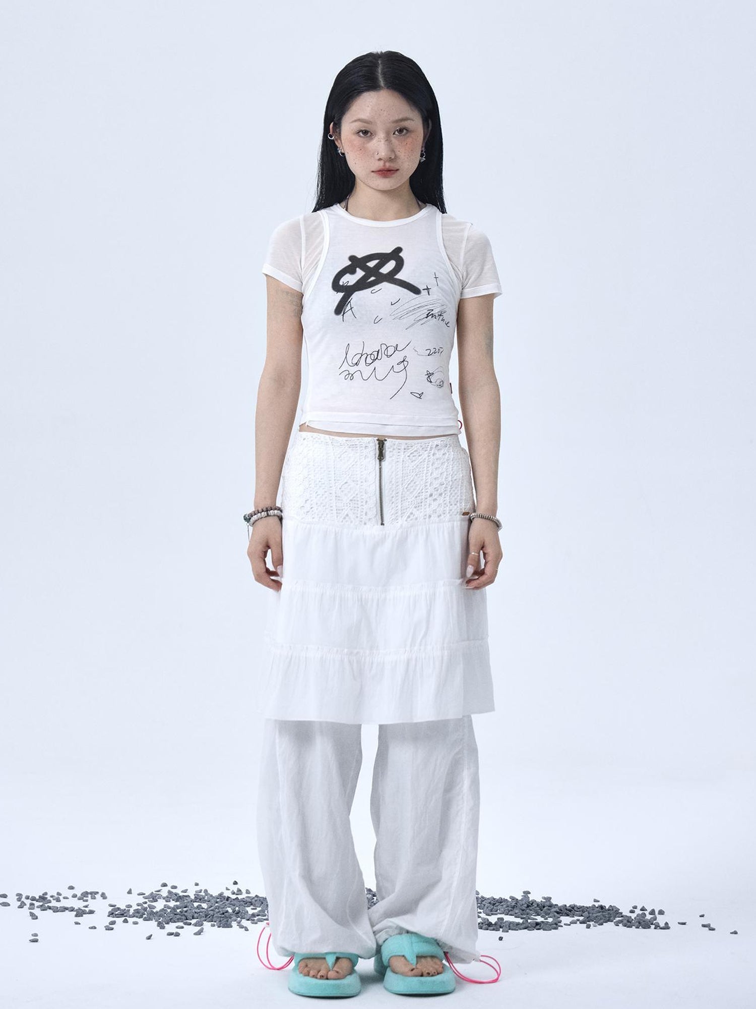 Achihara Glass Jellyfish Summer Graphic Tee