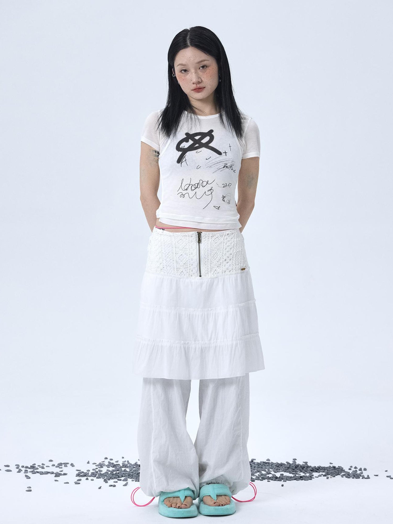 Achihara Glass Jellyfish Summer Graphic Tee