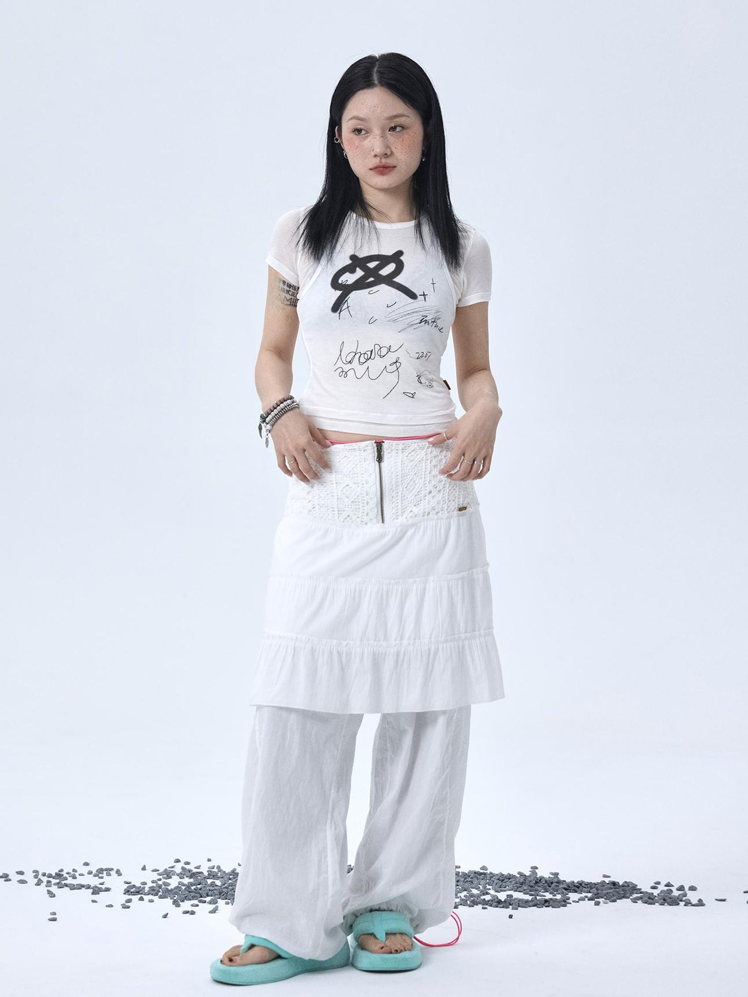 Achihara Glass Jellyfish Summer Graphic Tee
