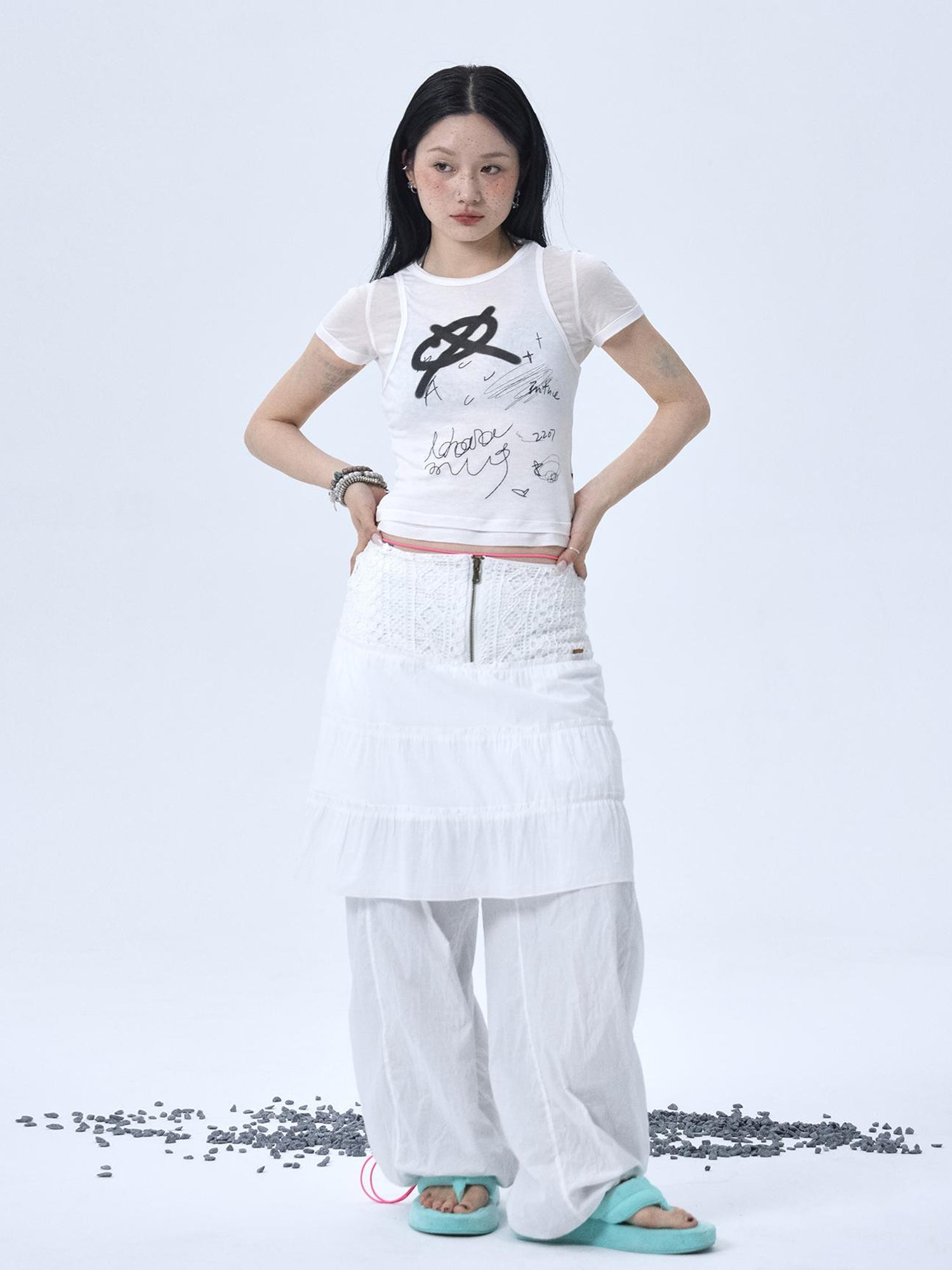 Achihara Glass Jellyfish Summer Graphic Tee