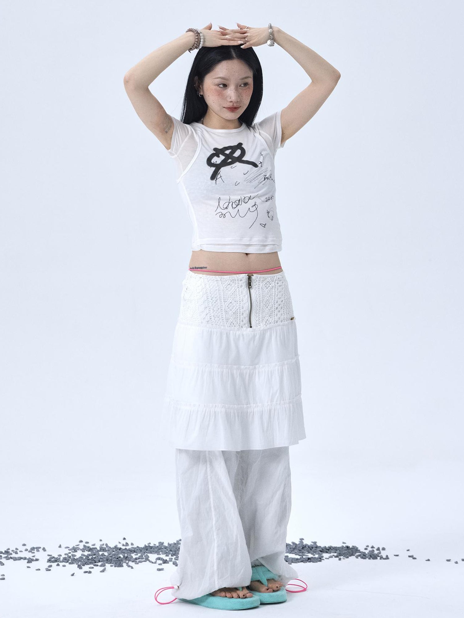Achihara Glass Jellyfish Summer Graphic Tee