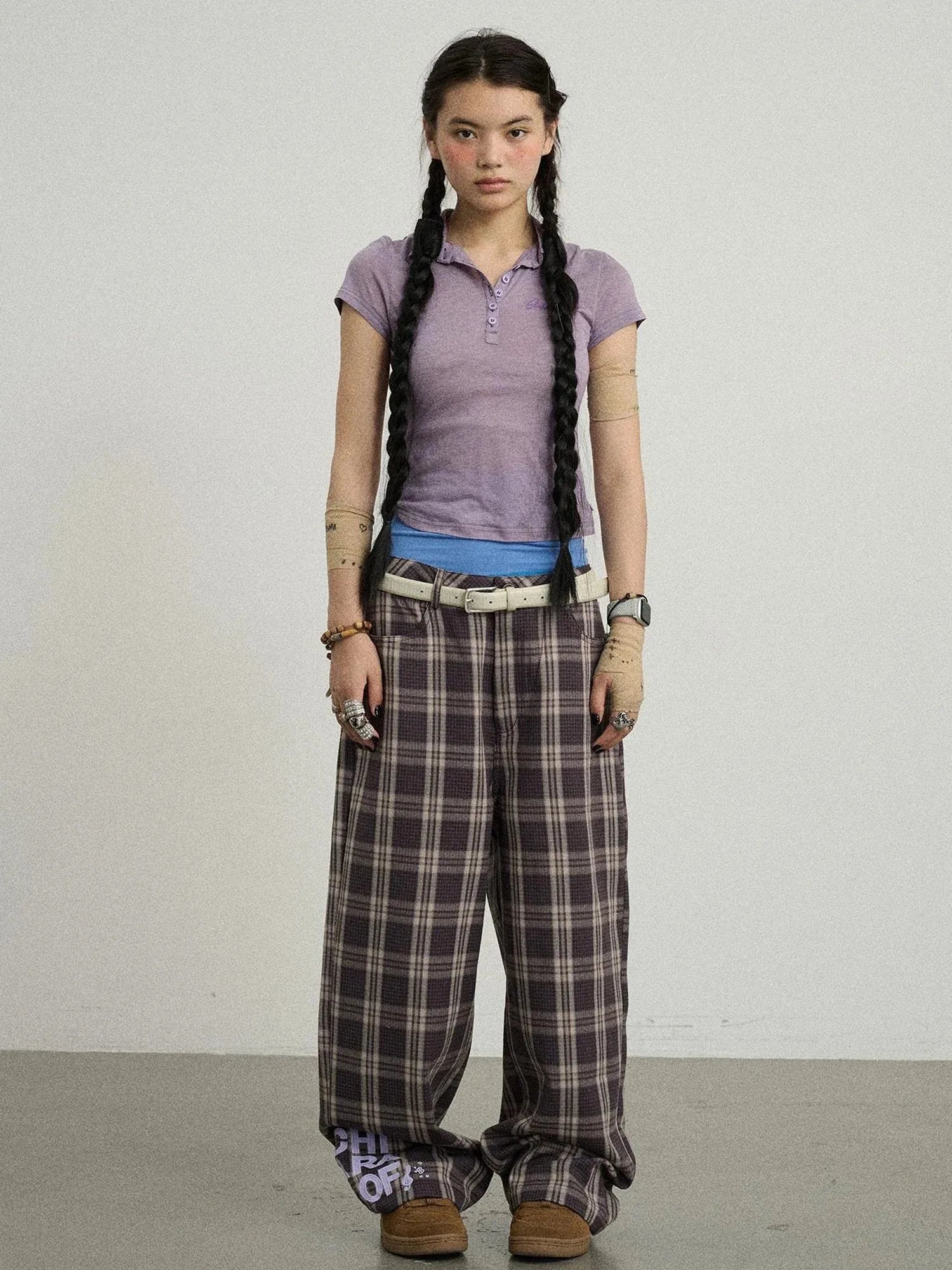 Glassine Polo Tee Slim Fit Breathable Short Sleeve Top