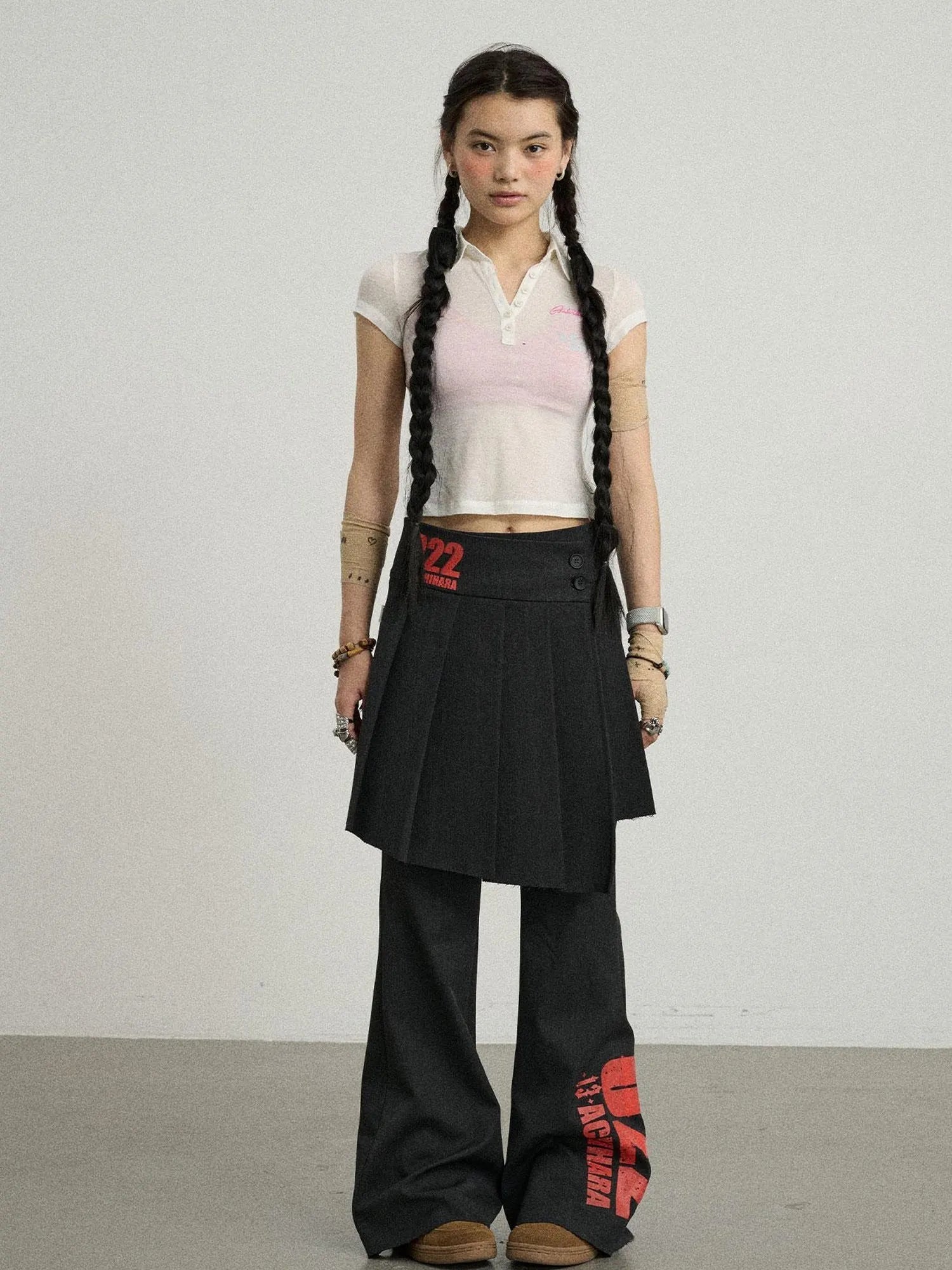 Glassine Polo Tee Slim Fit Breathable Short Sleeve Top