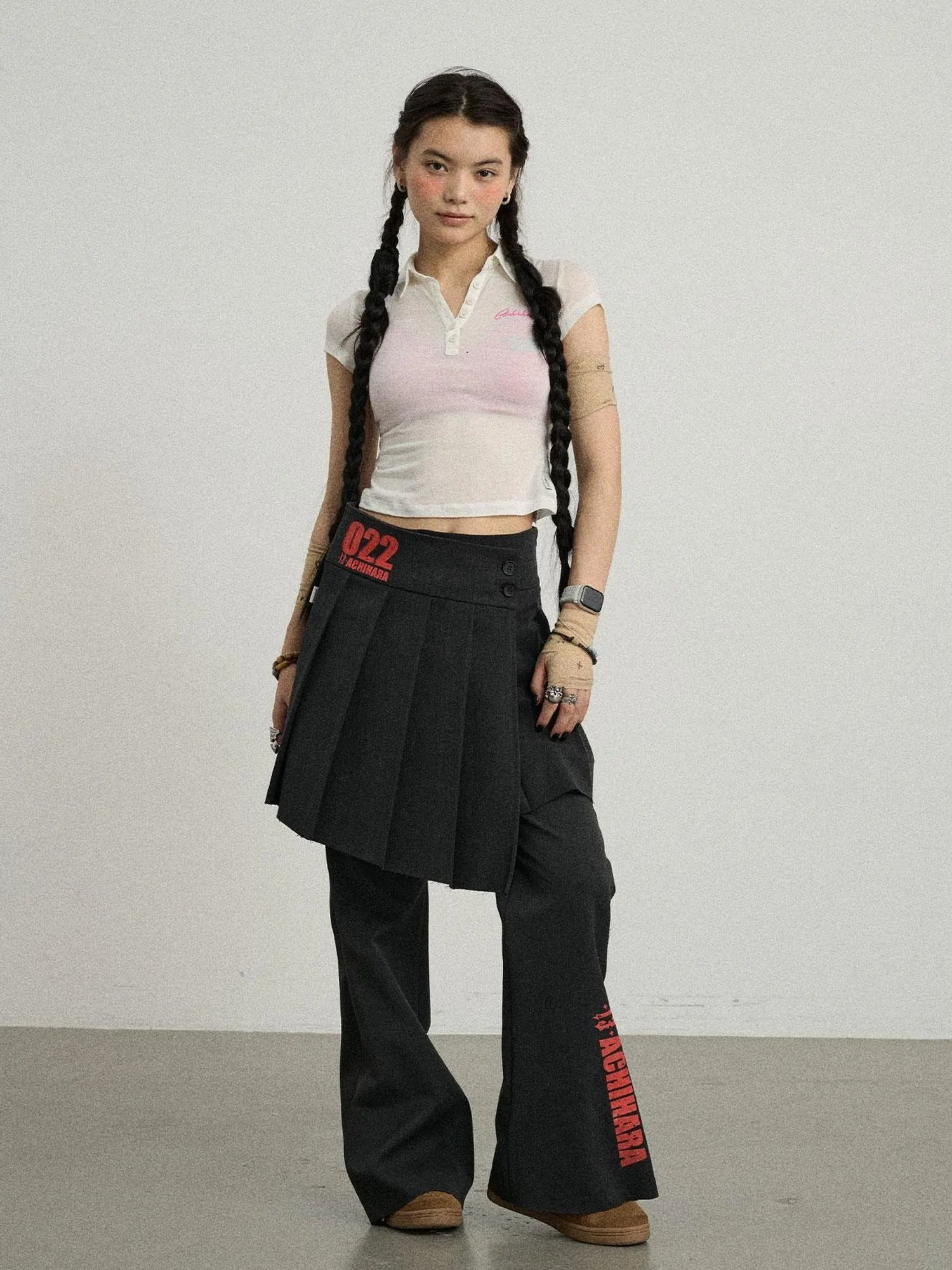 Glassine Polo Tee Slim Fit Breathable Short Sleeve Top