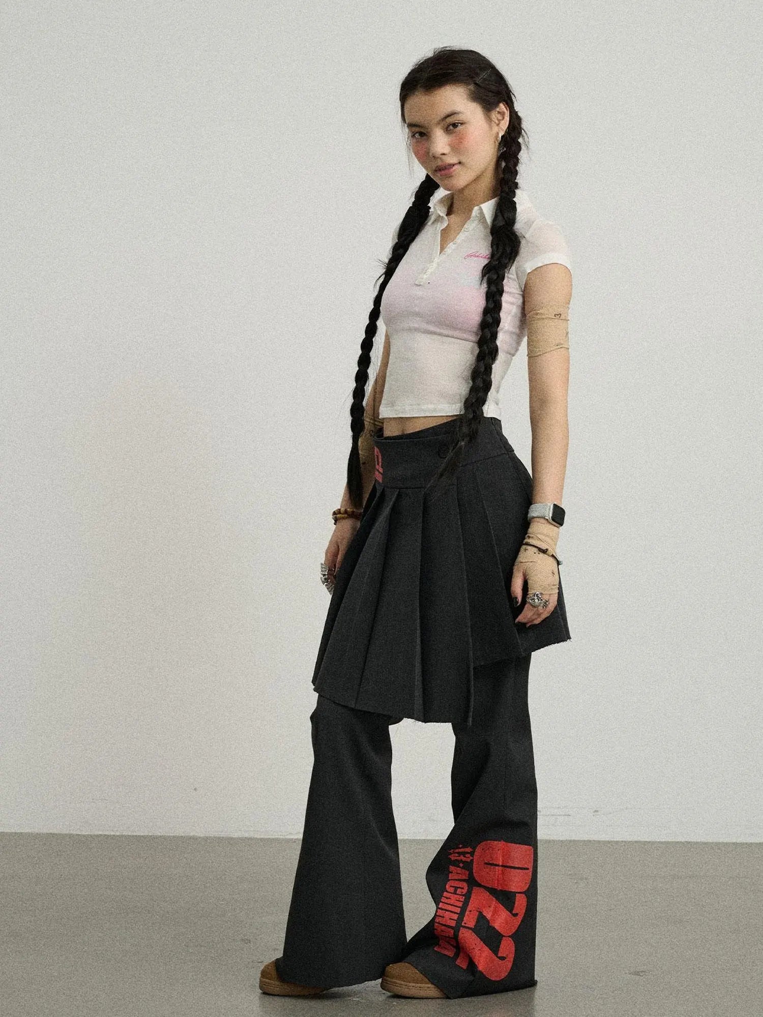 Glassine Polo Tee Slim Fit Breathable Short Sleeve Top