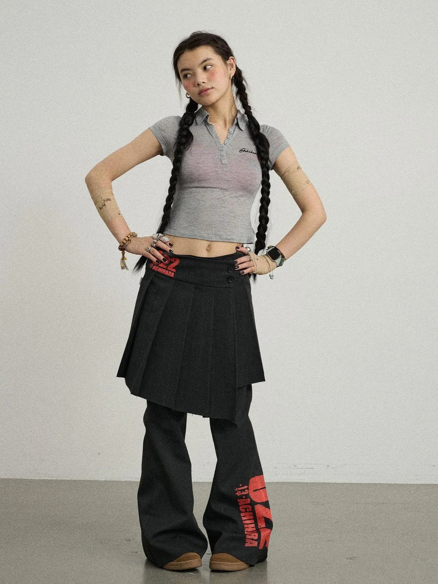 Glassine Polo Tee Slim Fit Breathable Short Sleeve Top