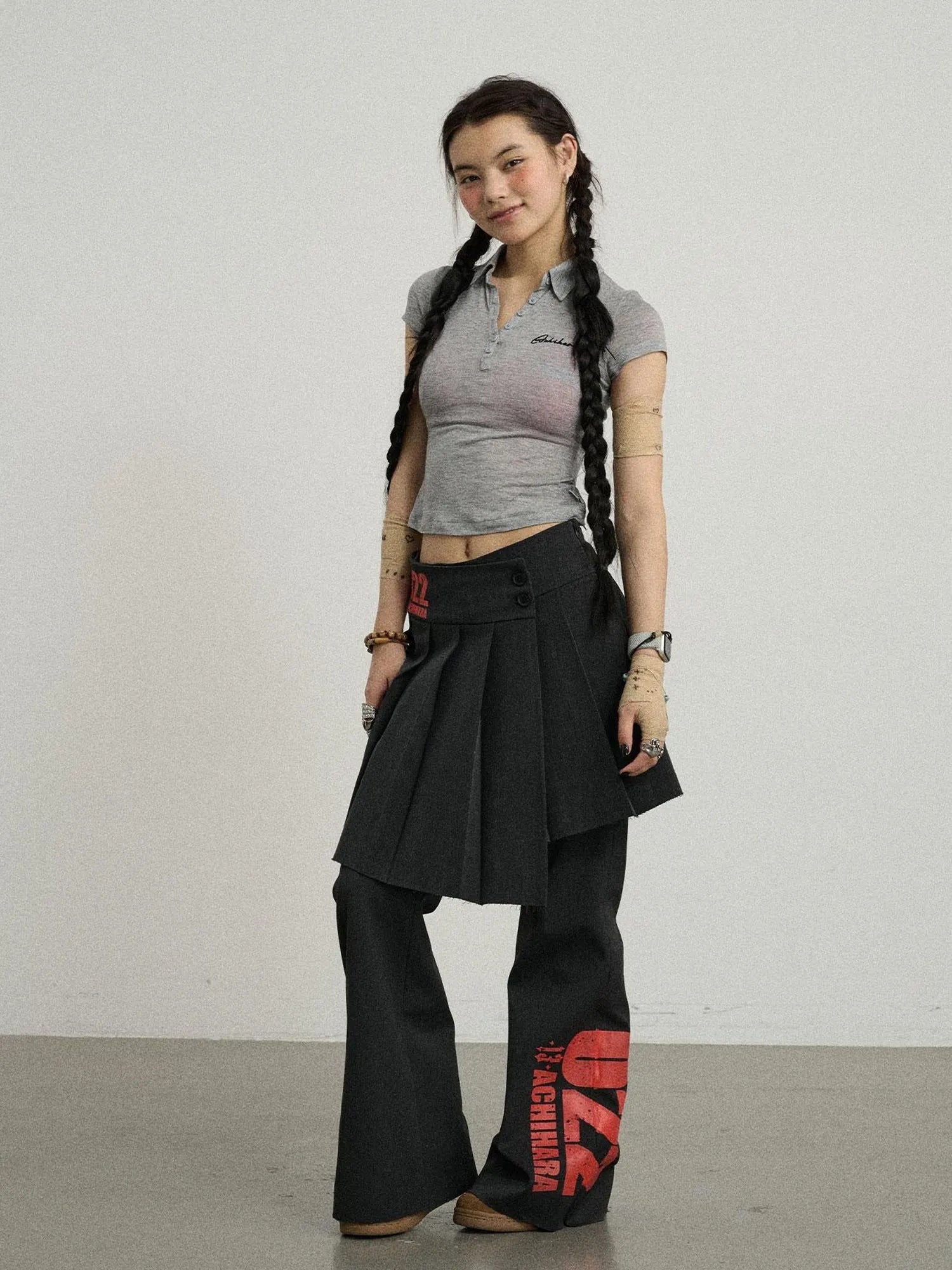 Glassine Polo Tee Slim Fit Breathable Short Sleeve Top