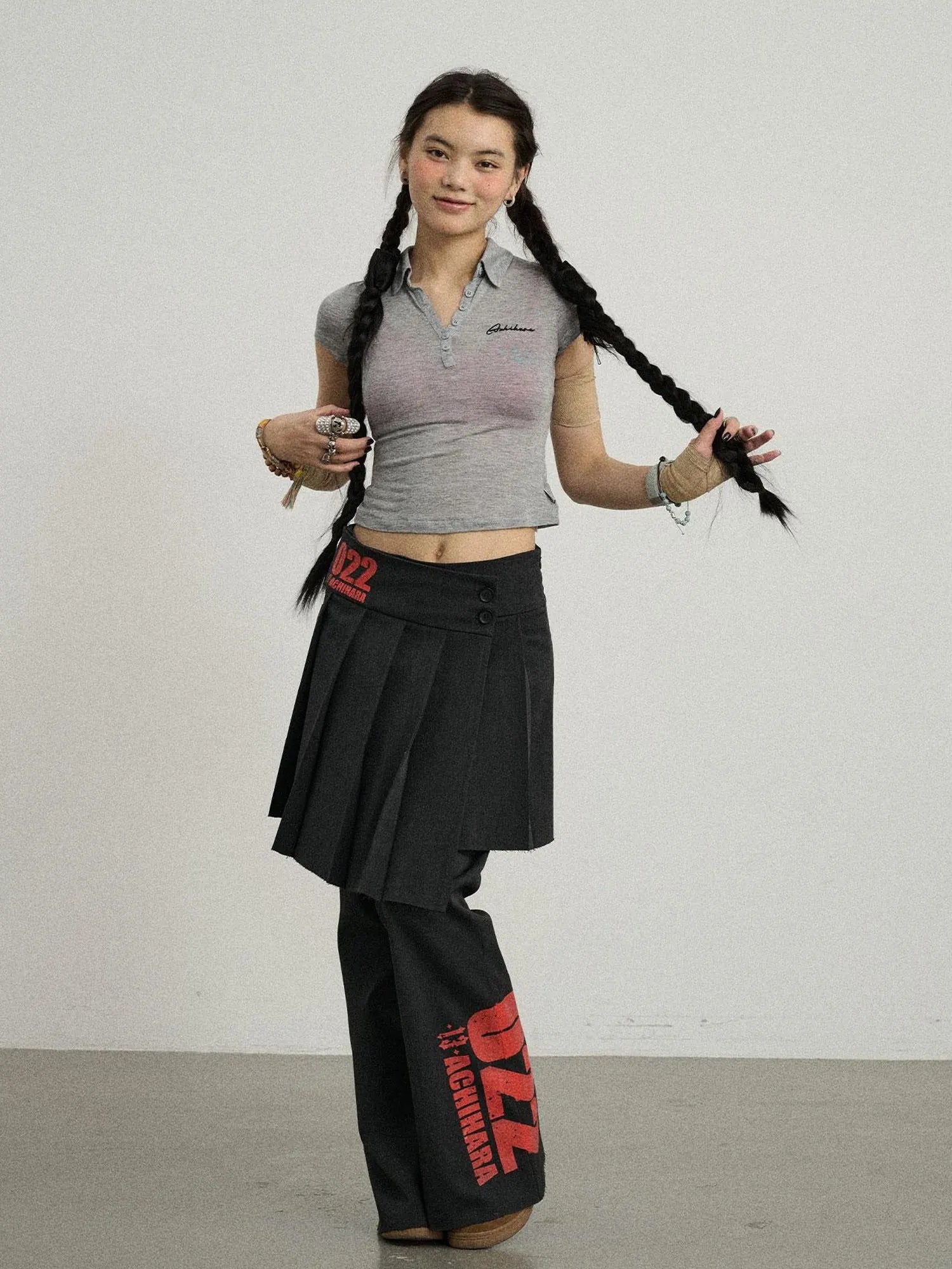 Glassine Polo Tee Slim Fit Breathable Short Sleeve Top