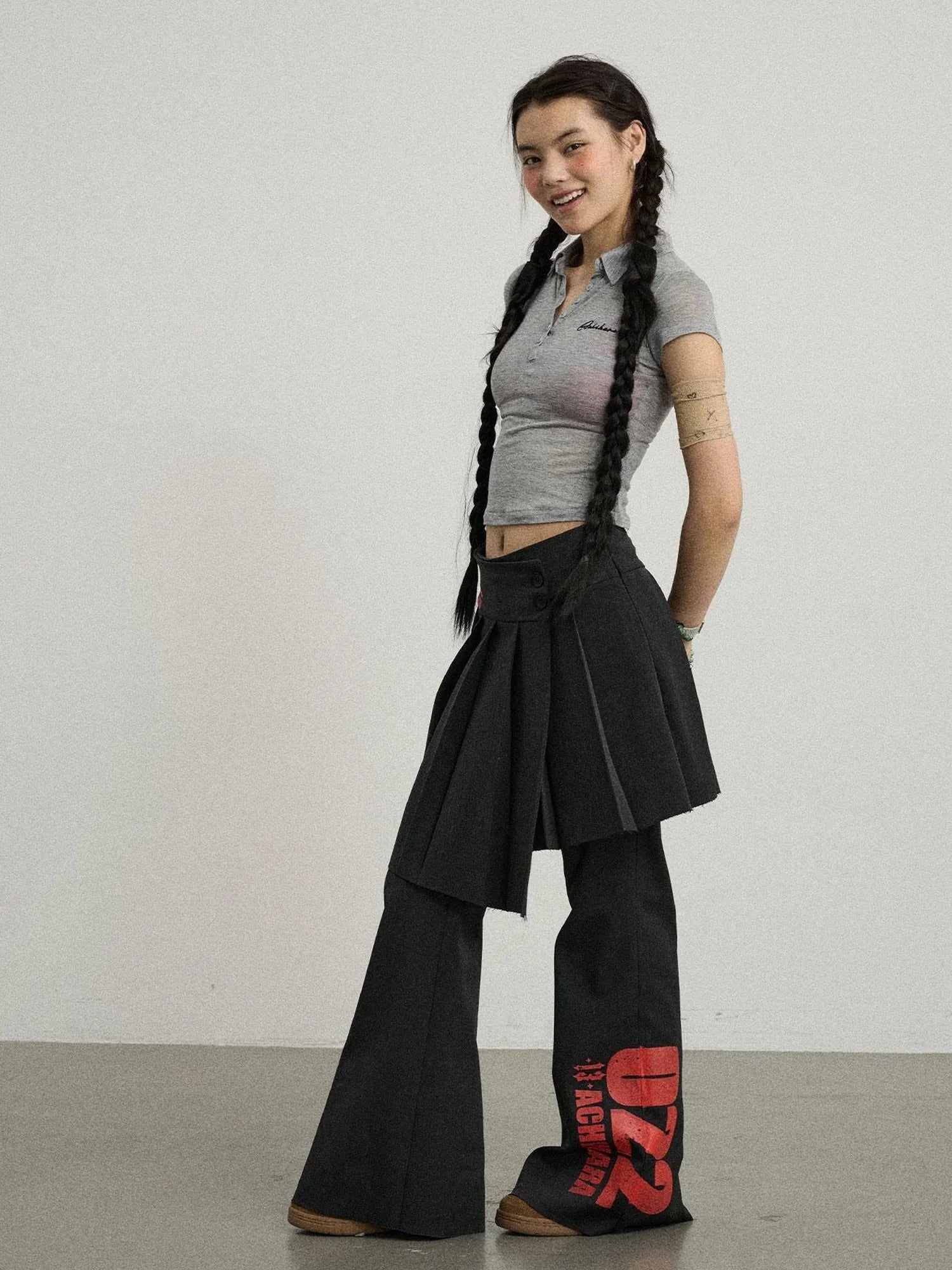 Glassine Polo Tee Slim Fit Breathable Short Sleeve Top