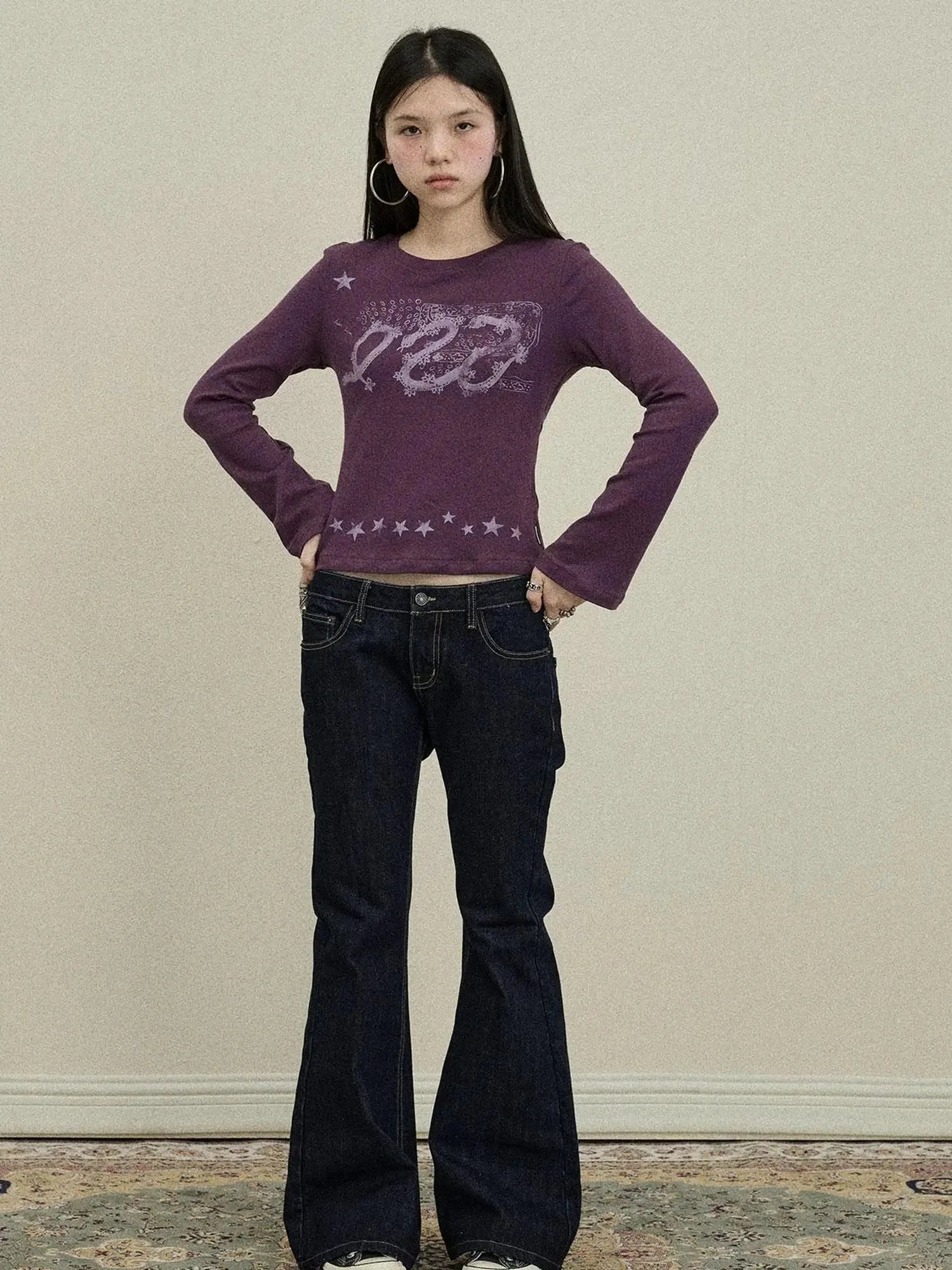 Gray Print Short Sleeve T-Shirt Unisex