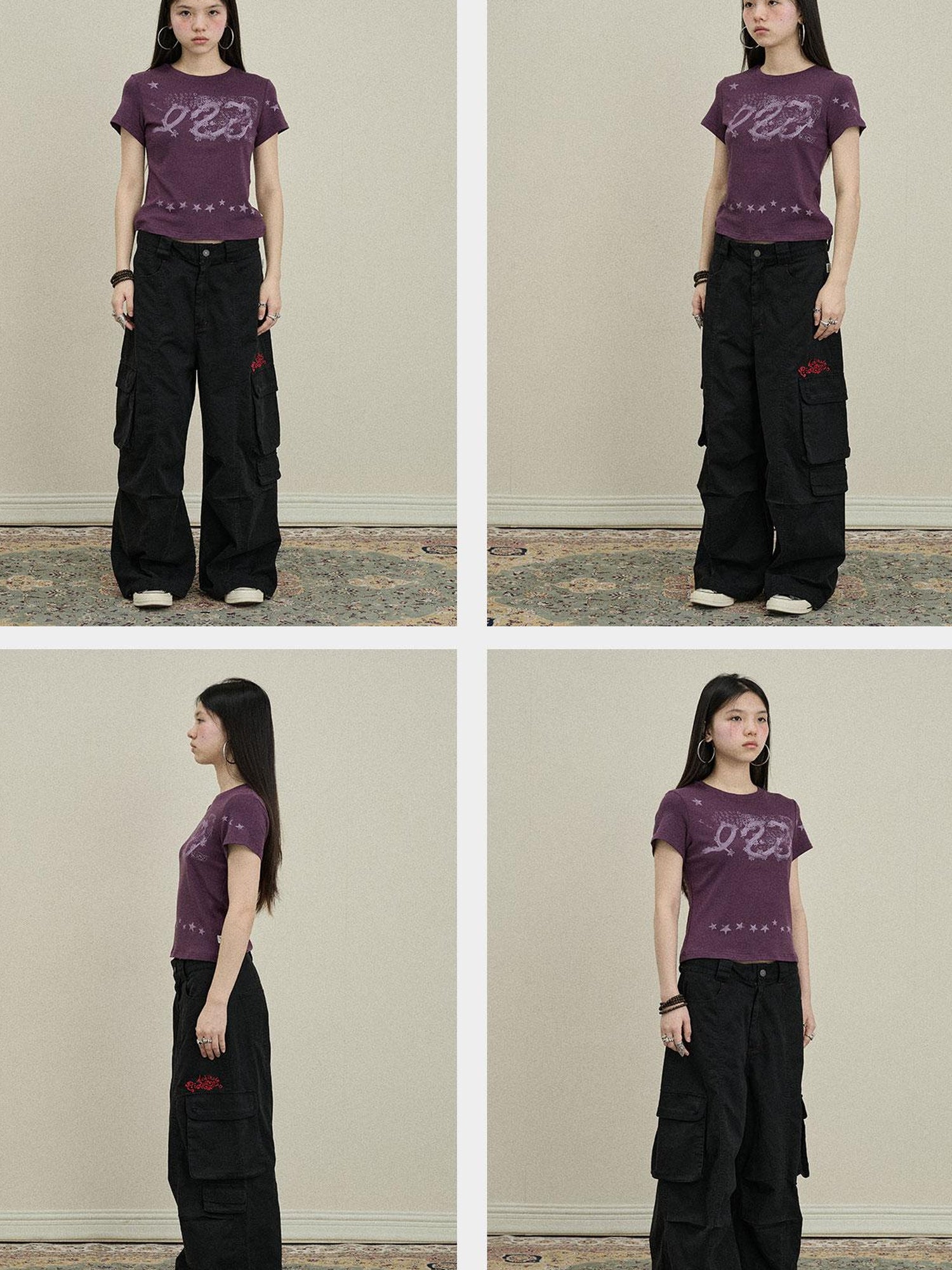 Update Achihara Gray Print Short Sleeve T-Shirt Unisex