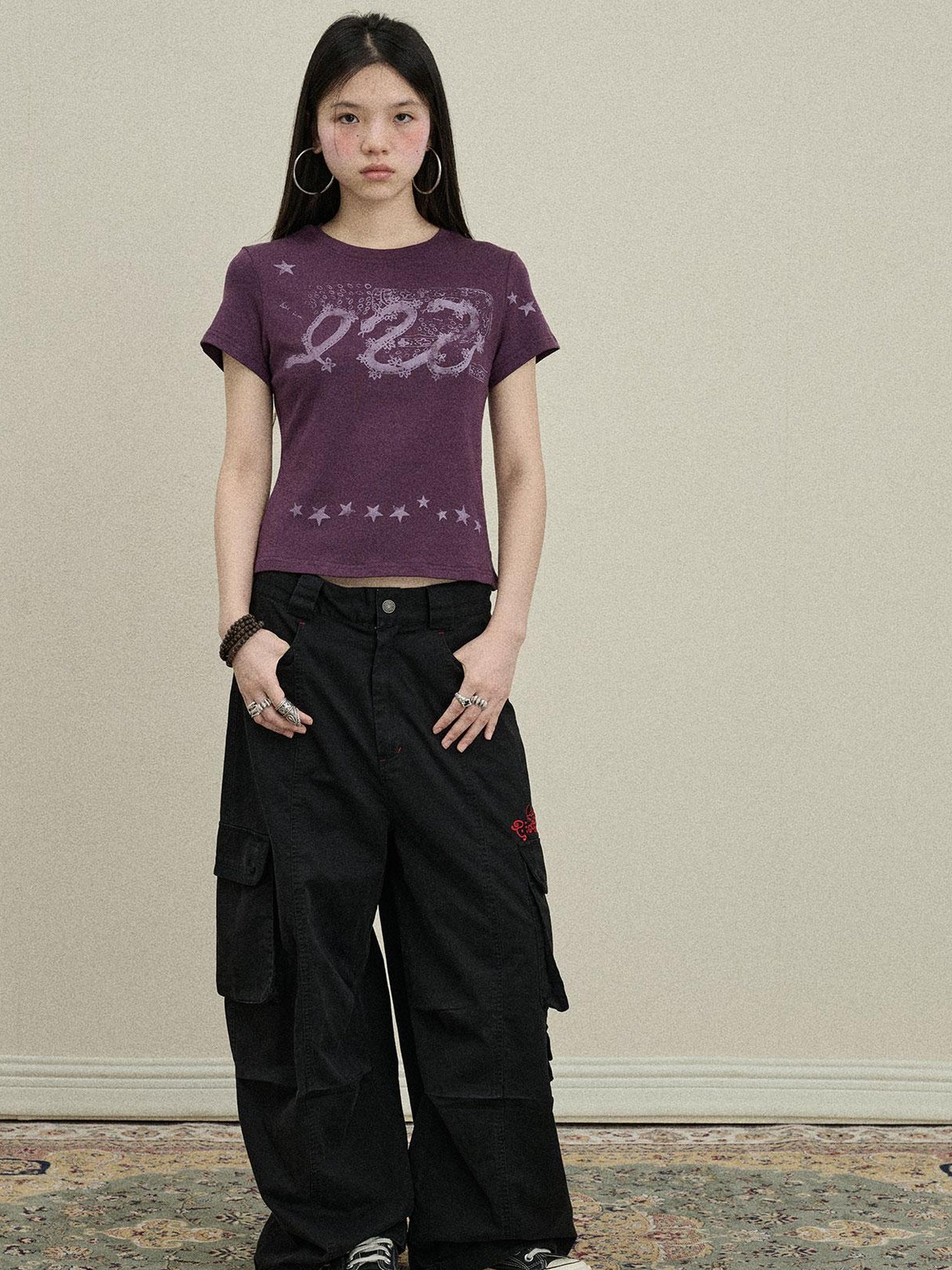 Update Achihara Gray Print Short Sleeve T-Shirt Unisex