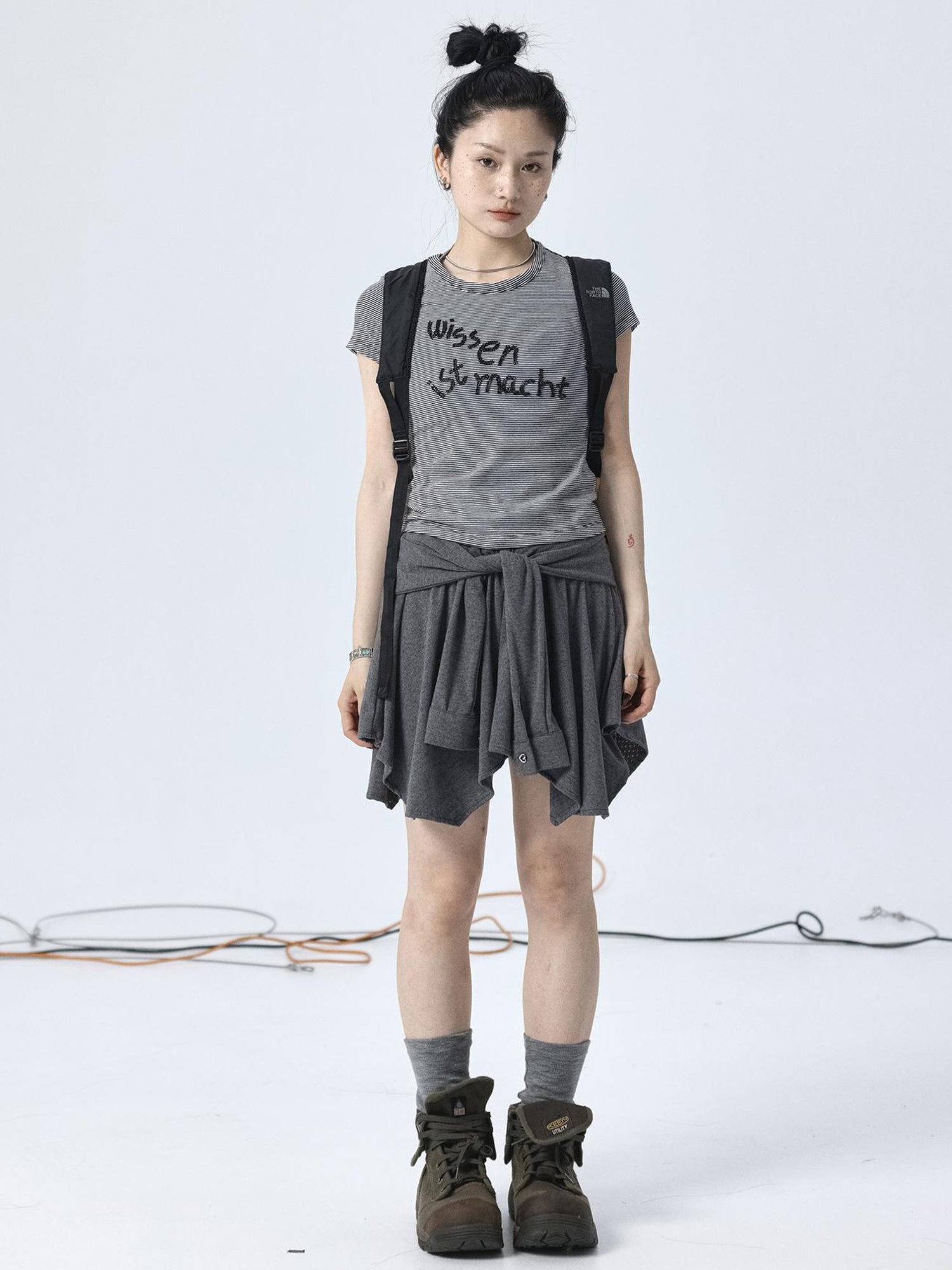 Achihara Handkerchief Hem Wrap Skirt