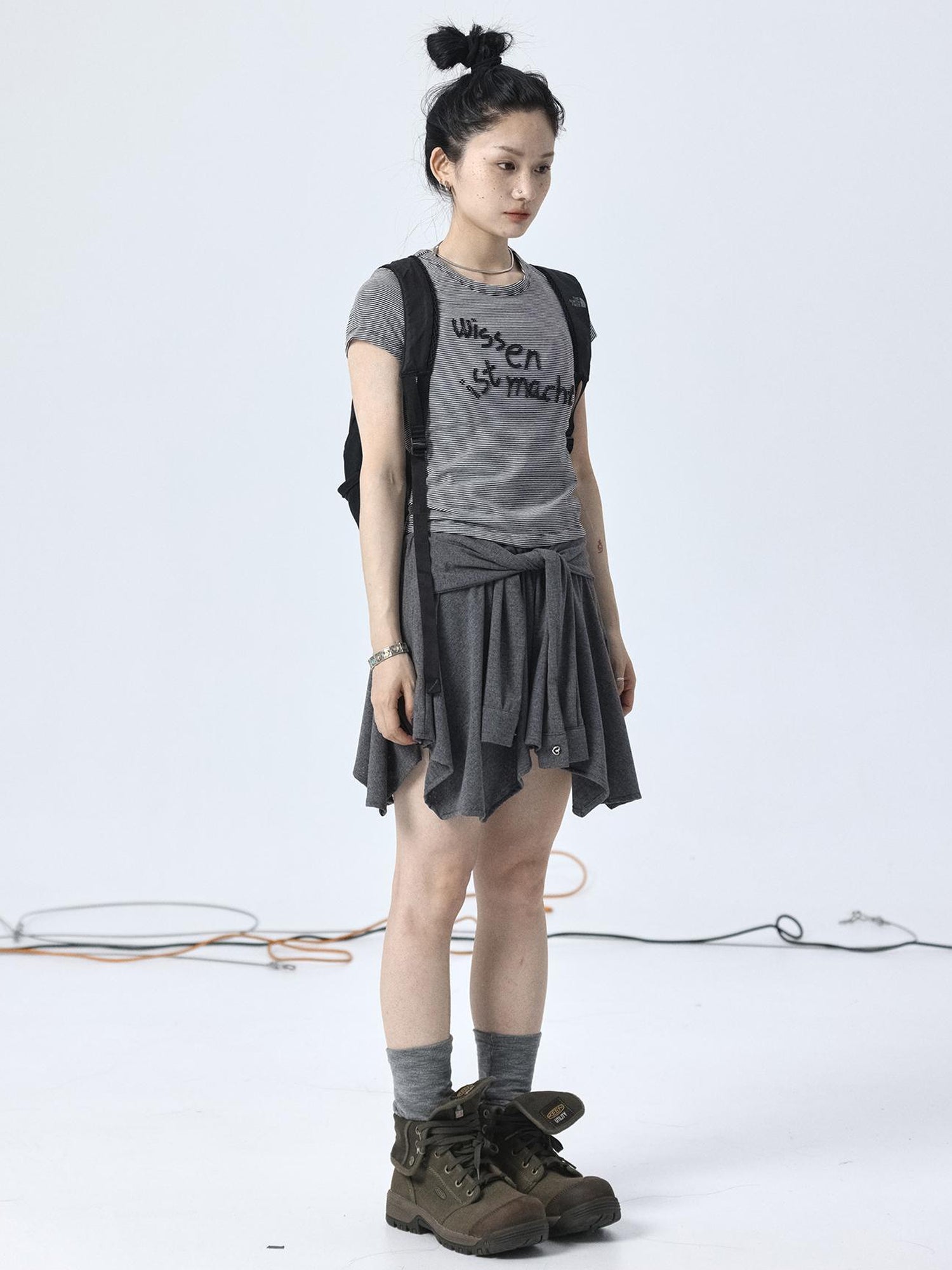 Achihara Handkerchief Hem Wrap Skirt