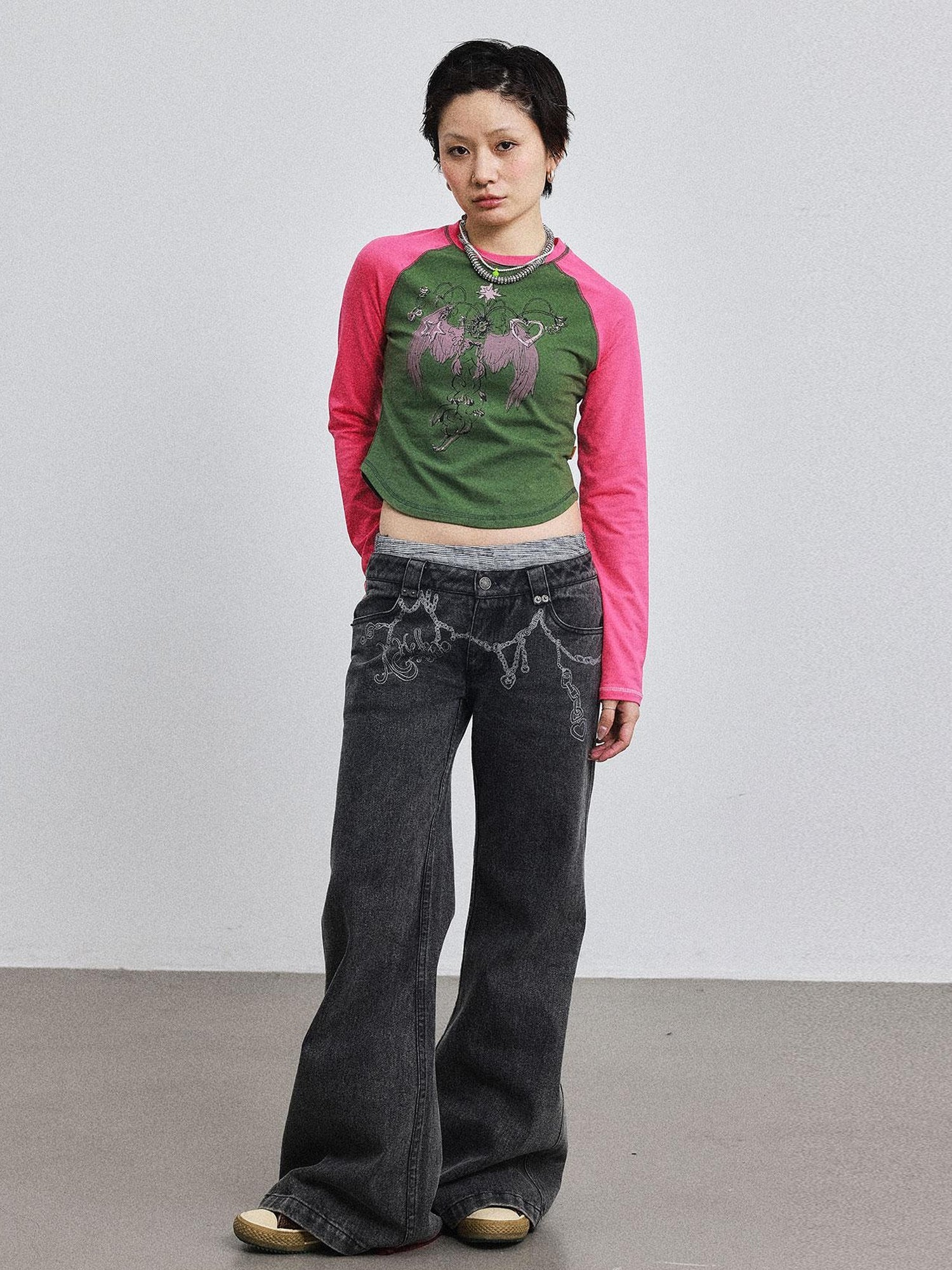 Achihara Icarus Sleeve Graphic Tee Unisex Top