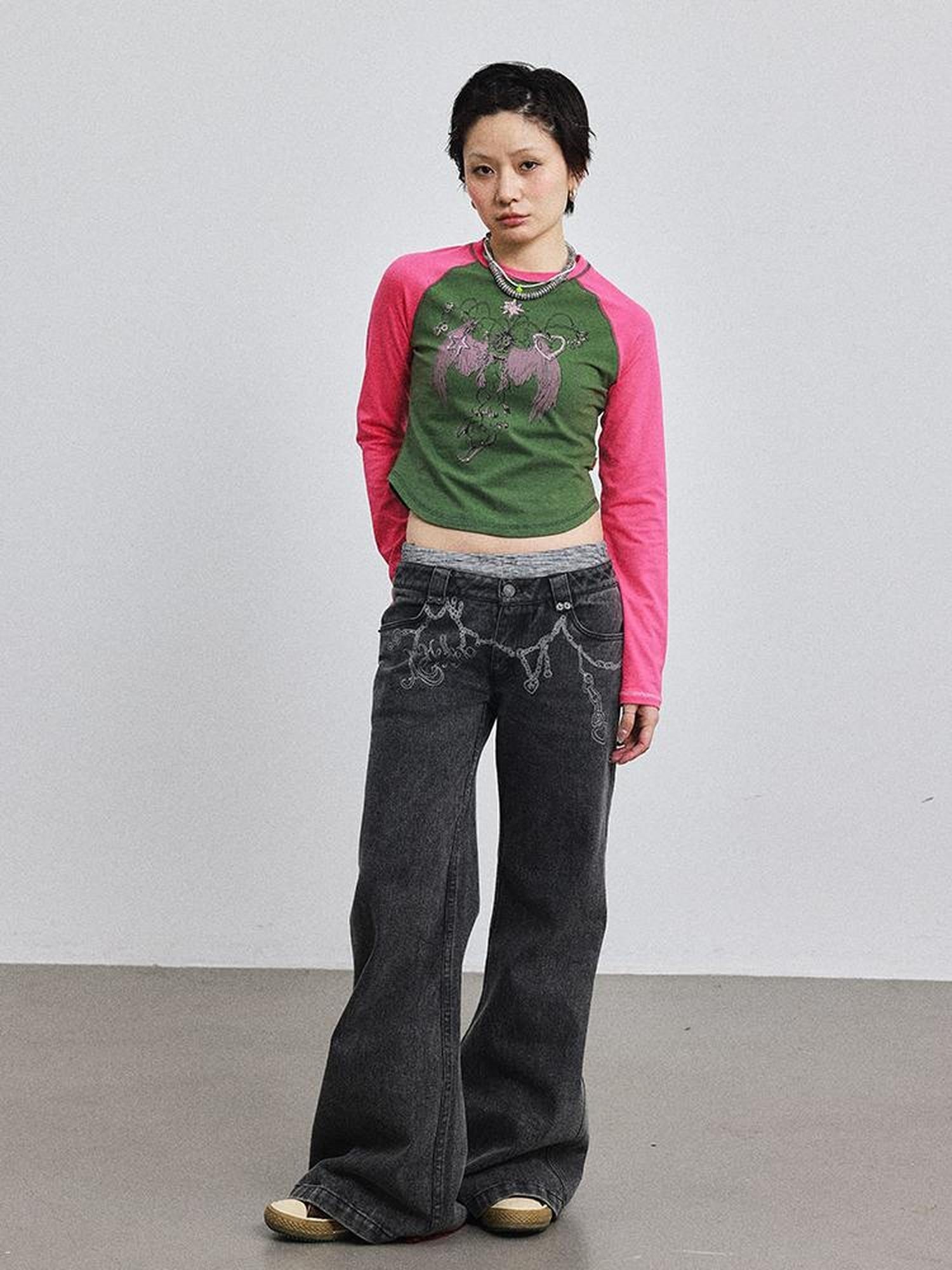 Achihara Icarus Sleeve Graphic Tee Unisex Top