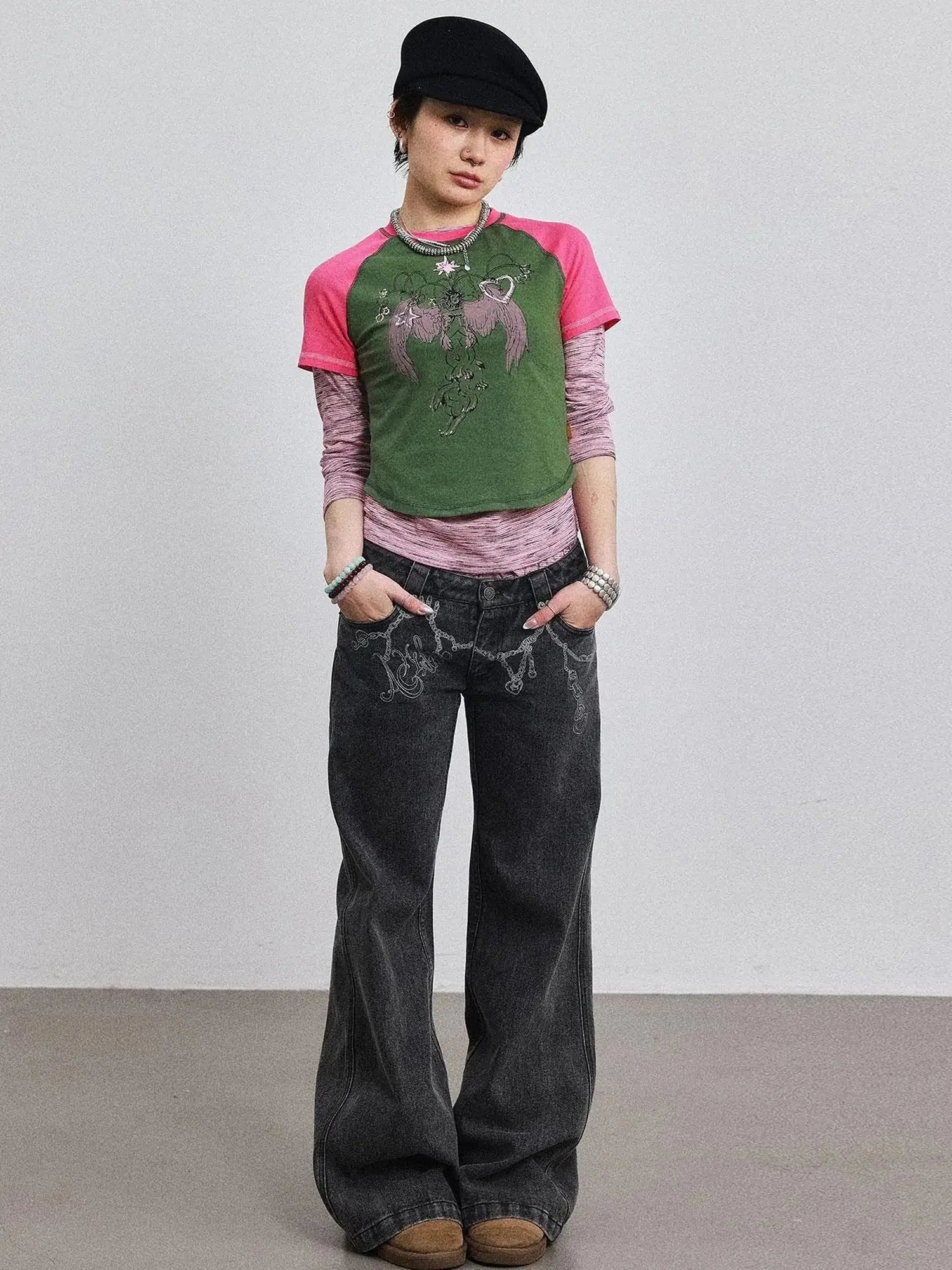 Icarus Sleeve Tee Sun Sea Colorblock
