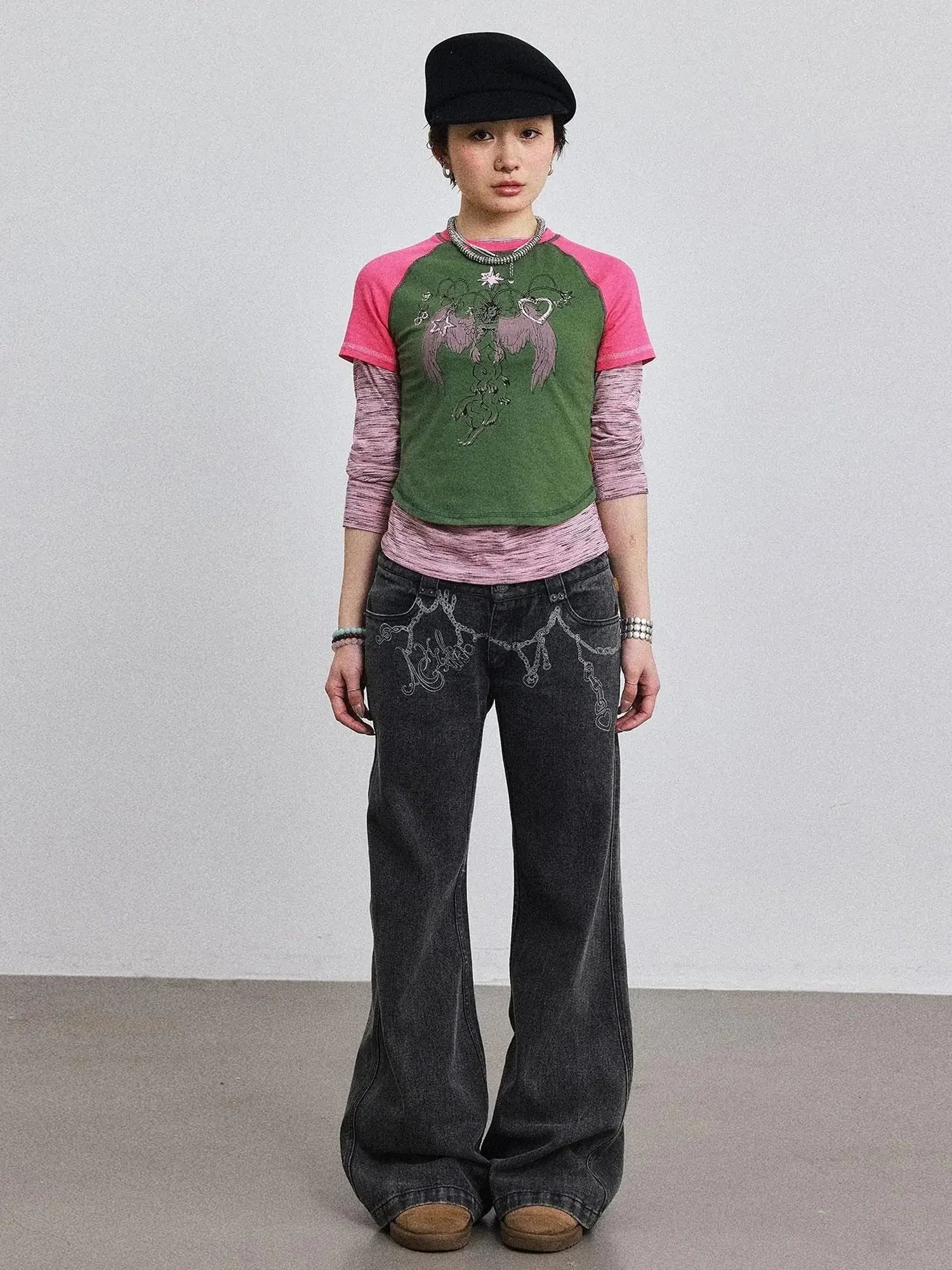 Icarus Sleeve Tee Sun Sea Colorblock