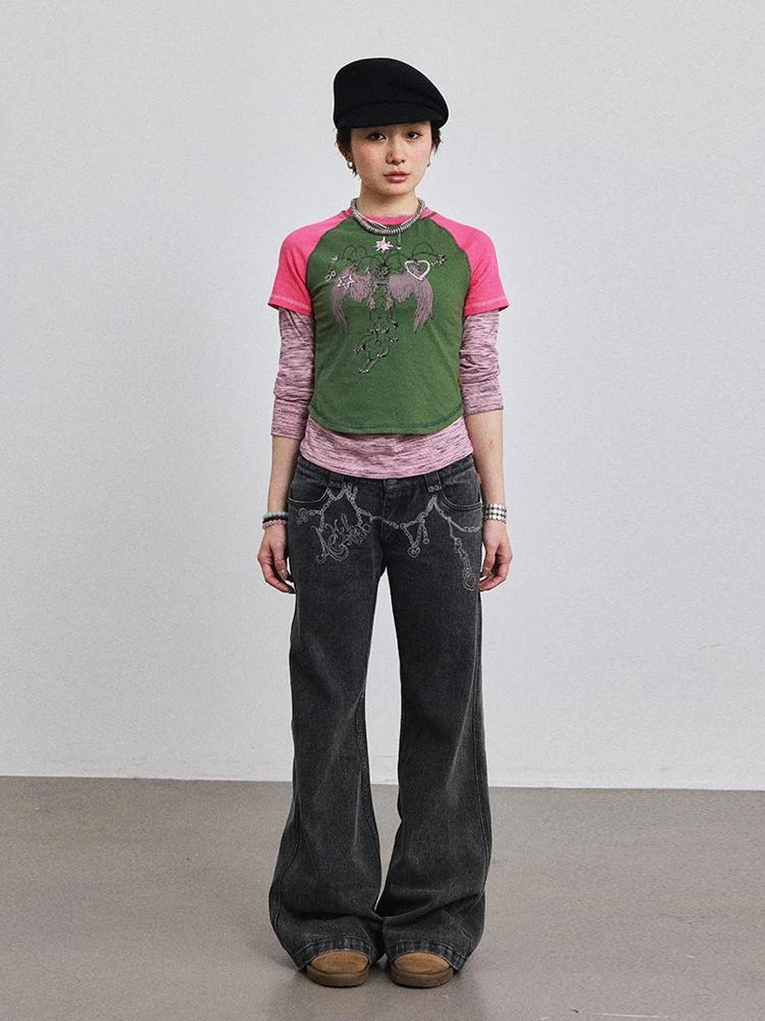 Icarus Sleeve Tee Sun Sea Colorblock