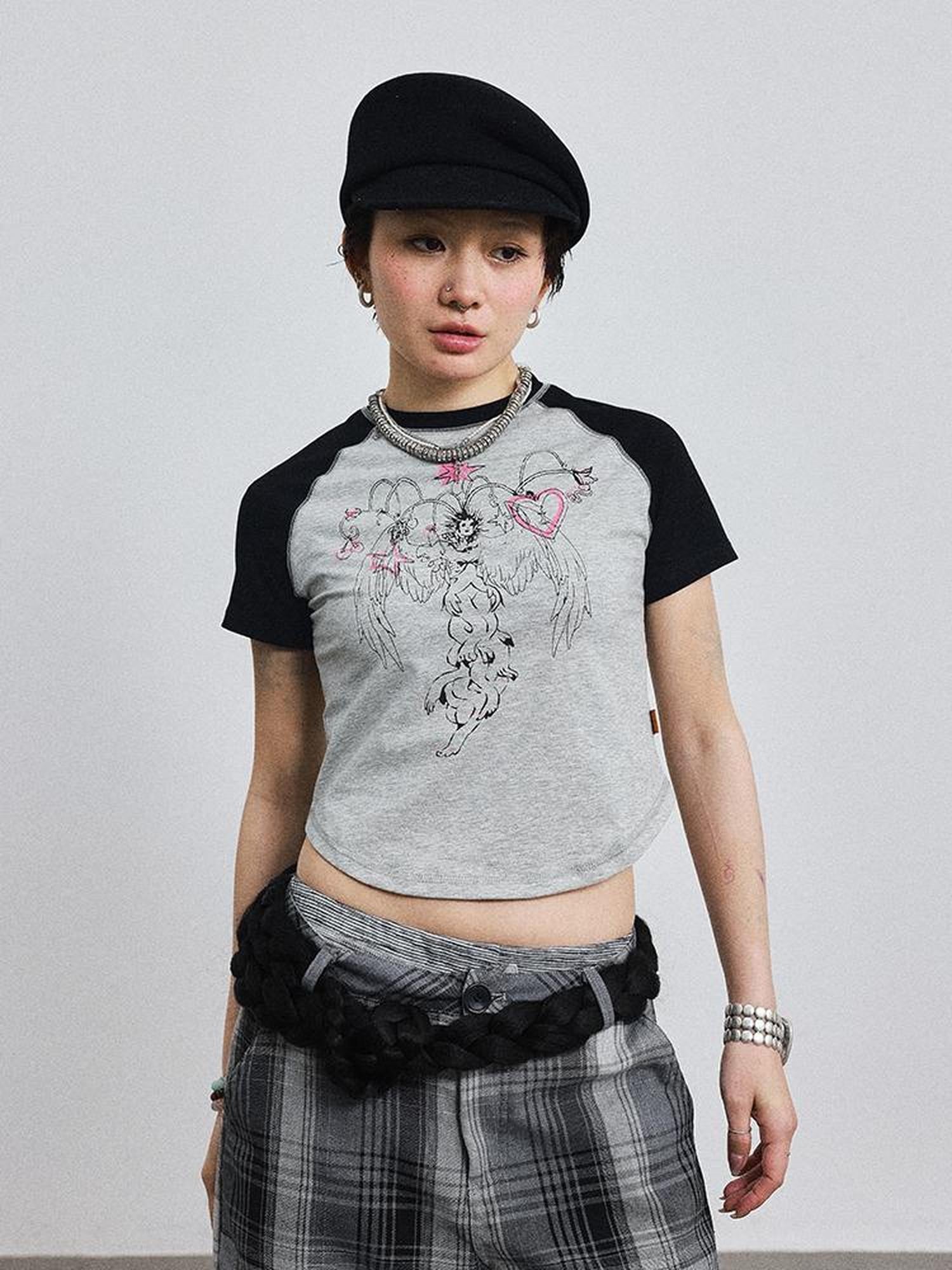 Achihara Icarus Sleeve Tee Sun Sea Colorblock