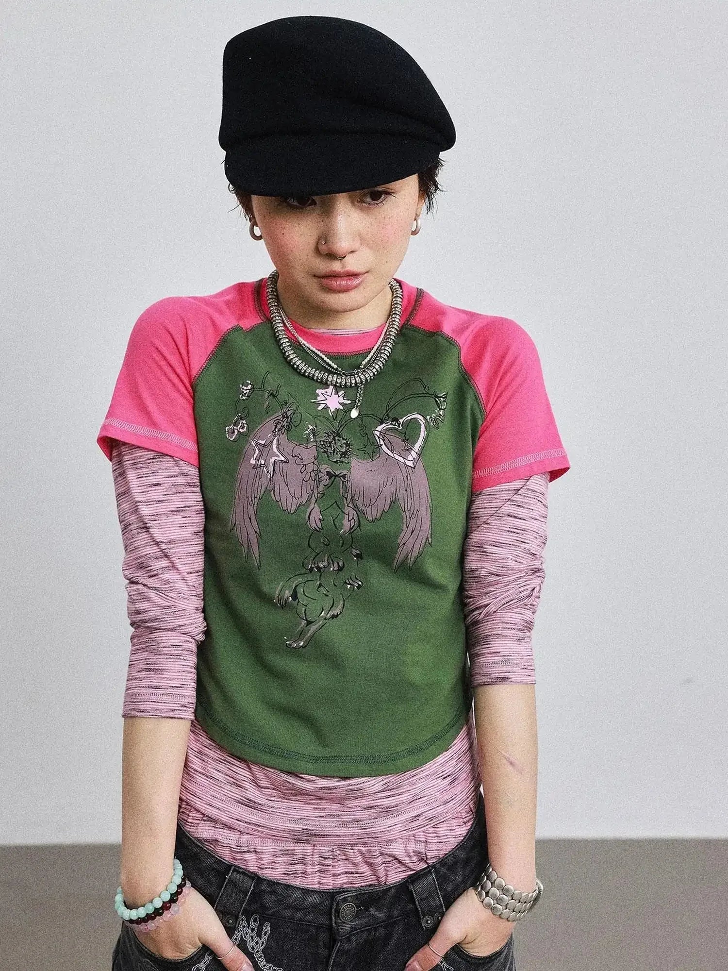 Icarus Sleeve Tee Sun Sea Colorblock