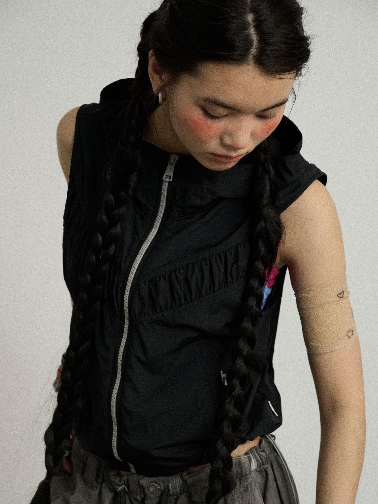 Achihara Ice Sunproof Sleeveless Hoodie
