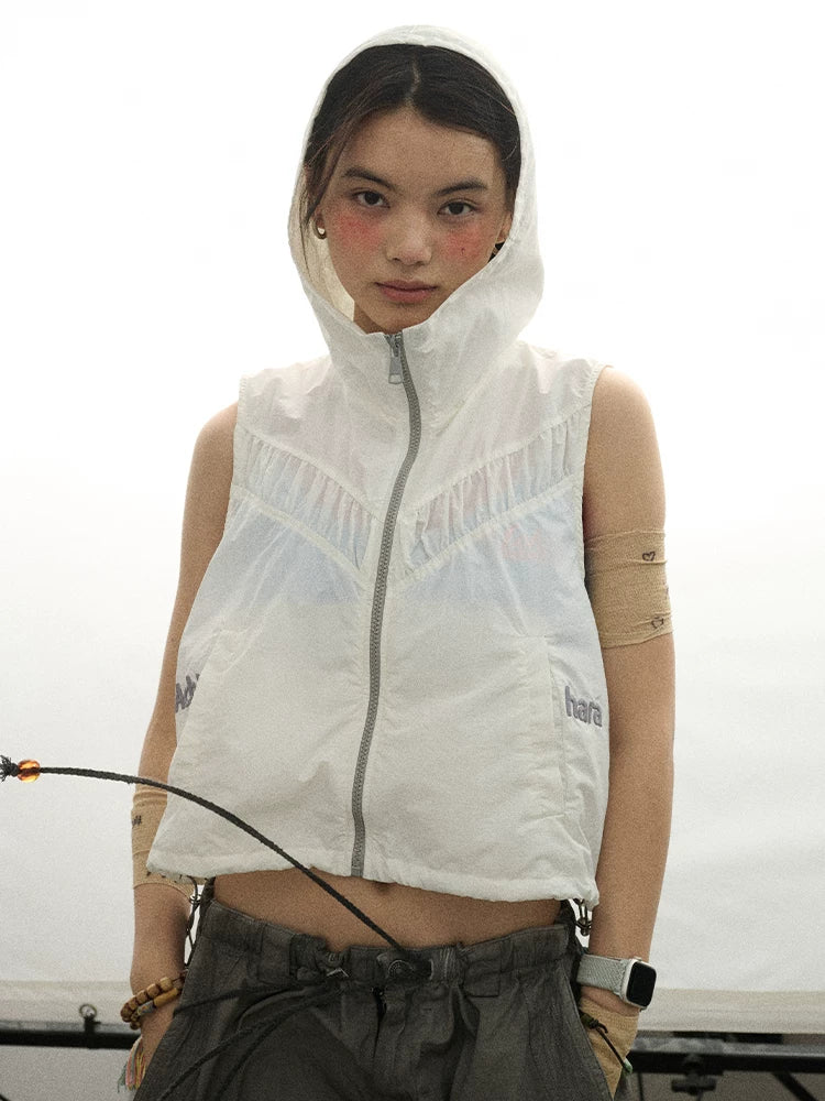 Achihara Ice Sunproof Sleeveless Hoodie-4