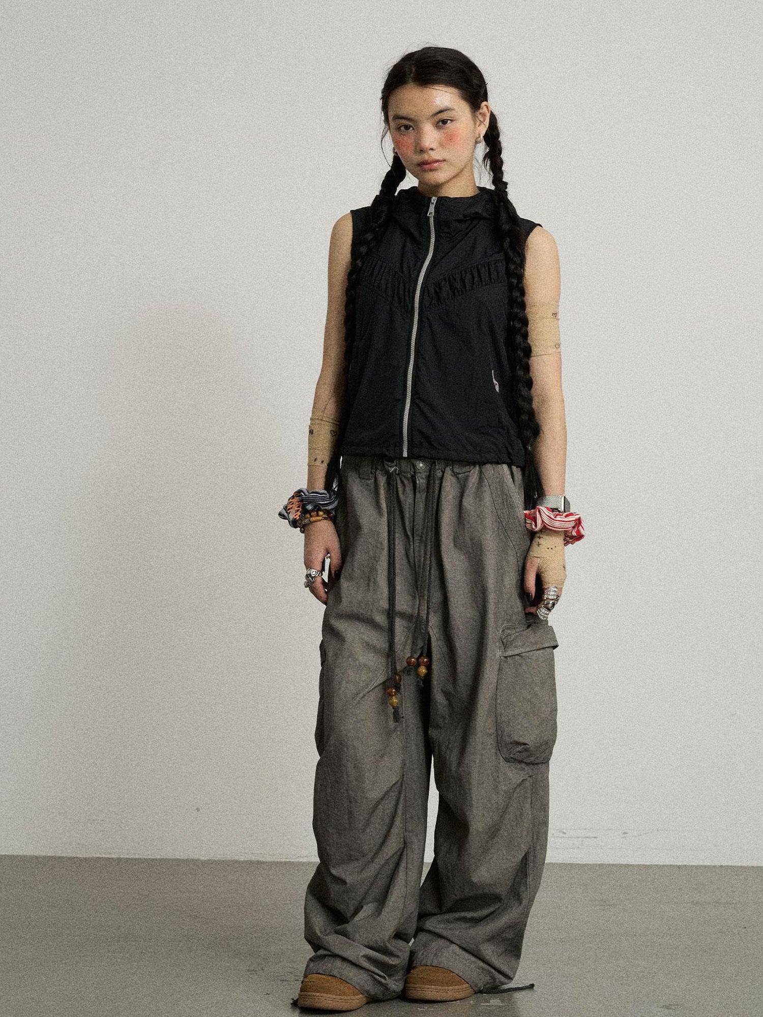 Achihara Ice Sunproof Sleeveless Hoodie