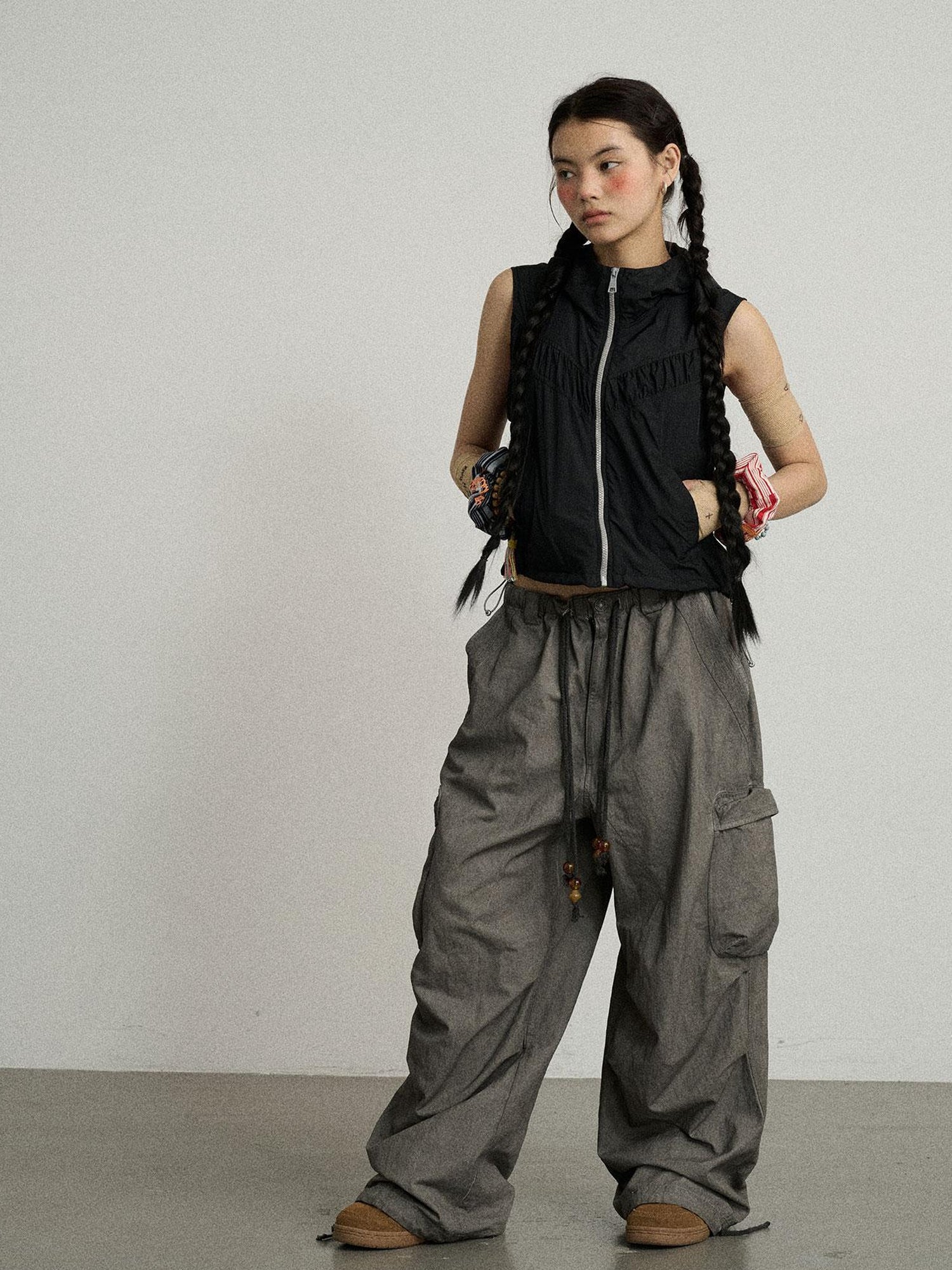 Achihara Ice Sunproof Sleeveless Hoodie