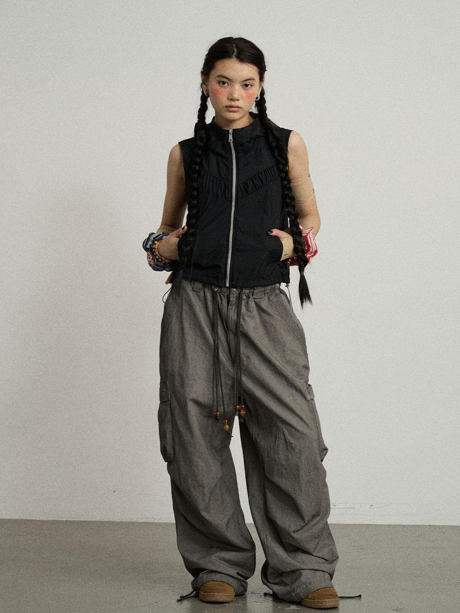 Achihara Ice Sunproof Sleeveless Hoodie